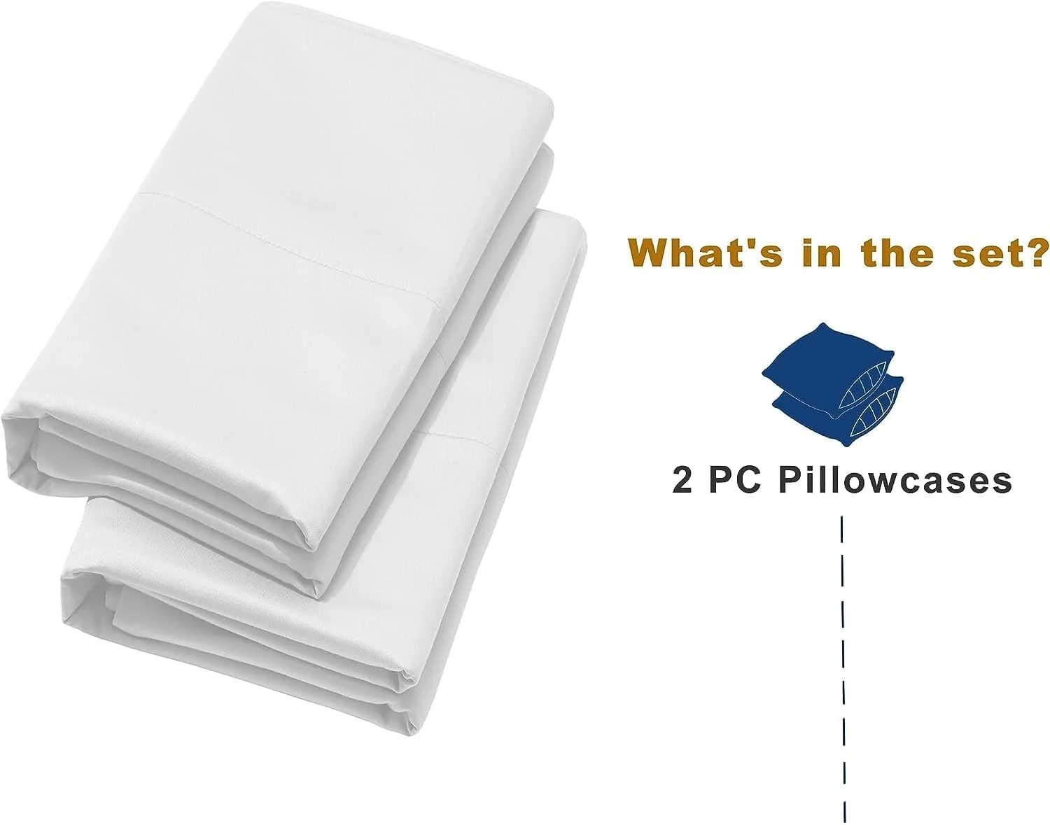 روکش بالش سفید - سایز کینگ - راه راه سفید - بسته 2 عددی - بالش خواب فوق العاده نرم (50x75 سانتی متر)، نرم و ابریشمی، بهترین برای پوست و موی زیبای شما - ضد حساسیت - روکش بالش با کیفیت هتلی روکش بالش سفید - سایز کینگ - راه راه سفید - بسته 2 عددی - بالش خواب فوق العاده نرم (50x75 سانتی متر)، نرم و ابریشمی، بهترین برای پوست و موی زیبای شما - ضد حساسیت - روکش بالش با کیفیت هتلی