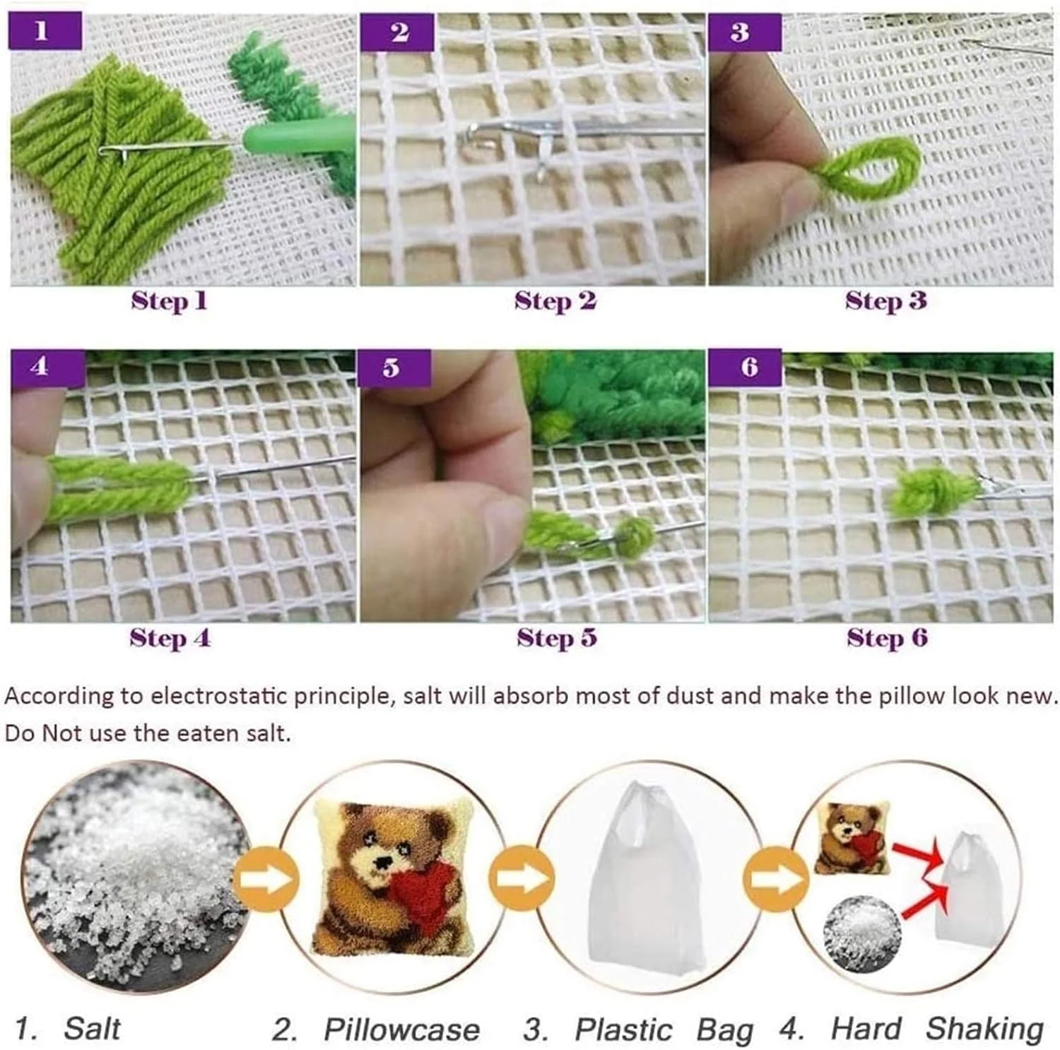 ست قلاب بافی WLYX با ابعاد 17×17 اینچ، کیت گلدوزی حیوانات DIY، کیت های ساخت کوسن، روبالشتی، هنر و صنایع دستی کوک صلیبی برای بزرگسالان، مبتدیان، دکوراسیون منزل مبل (رنگ: #-6) ست قلاب بافی WLYX با ابعاد 17×17 اینچ، کیت گلدوزی حیوانات DIY، کیت های ساخت کوسن، روبالشتی، هنر و صنایع دستی کوک صلیبی برای بزرگسالان، مبتدیان، دکوراسیون منزل مبل (رنگ: #-6)