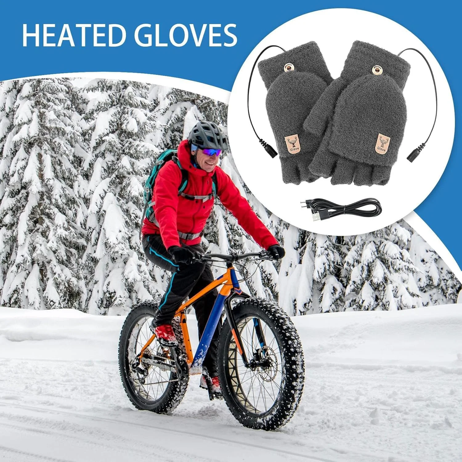 دستکش های گرمایشی شکار - دستکش های گرم زمستانی | دستکش های گرمایشی USB 5 ولت برای ماهیگیری روی یخ، باغبانی، پیاده روی، کار، مسافرت زمستانی، اسنوبورد، علاقه مندان به ورزش، رانندگان تحویل دستکش های گرمایشی شکار - دستکش های گرم زمستانی | دستکش های گرمایشی USB 5 ولت برای ماهیگیری روی یخ، باغبانی، پیاده روی، کار، مسافرت زمستانی، اسنوبورد، علاقه مندان به ورزش، رانندگان تحویل