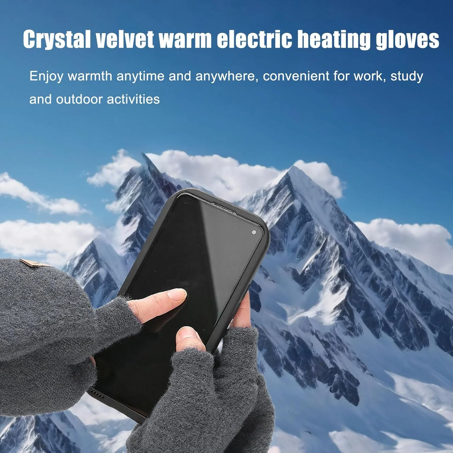 دستکش های گرمایشی شکار - دستکش های گرم زمستانی | دستکش های گرمایشی USB 5 ولت برای ماهیگیری روی یخ، باغبانی، پیاده روی، کار، مسافرت زمستانی، اسنوبورد، علاقه مندان به ورزش، رانندگان تحویل دستکش های گرمایشی شکار - دستکش های گرم زمستانی | دستکش های گرمایشی USB 5 ولت برای ماهیگیری روی یخ، باغبانی، پیاده روی، کار، مسافرت زمستانی، اسنوبورد، علاقه مندان به ورزش، رانندگان تحویل