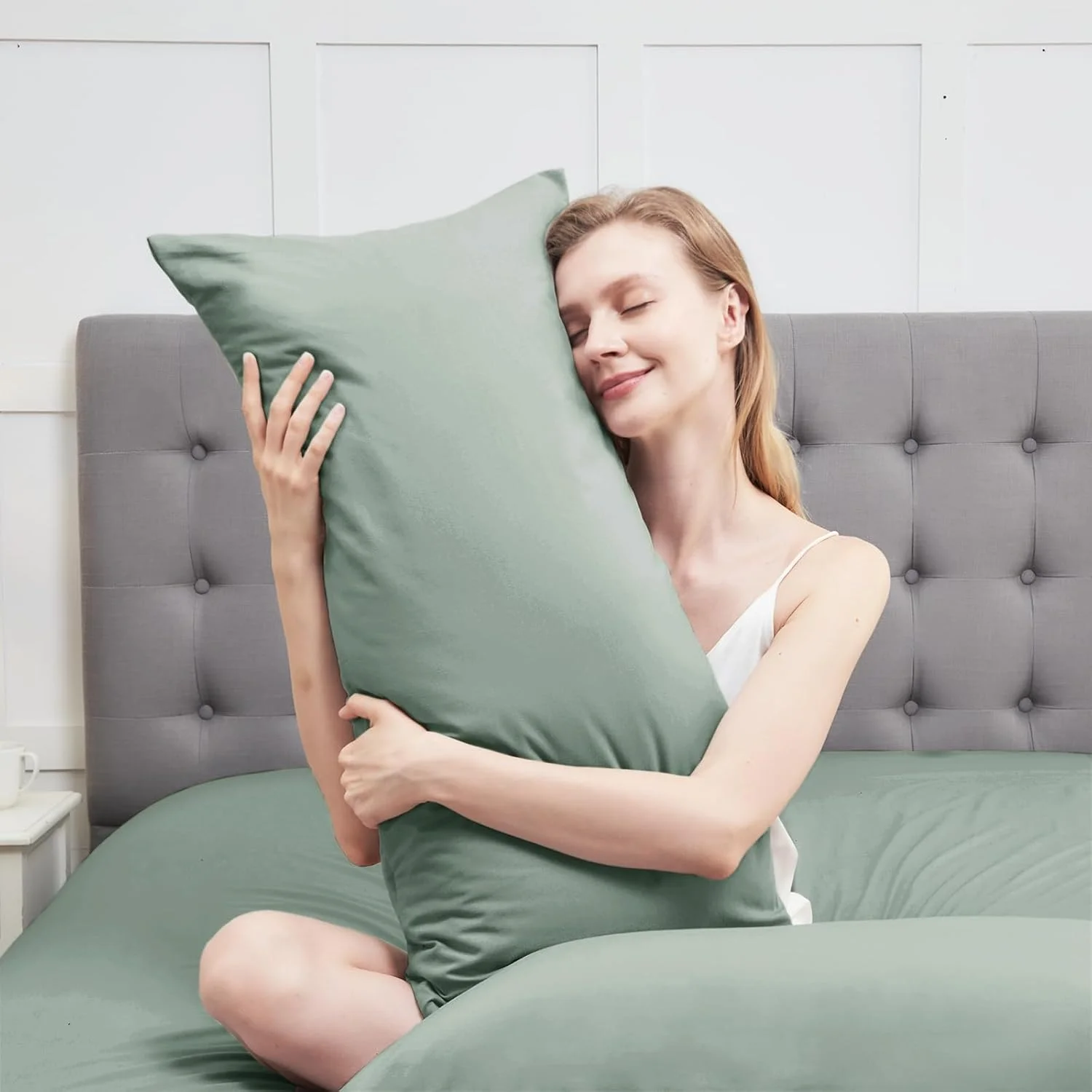 روکش کوسن ویلیت 70 × 90 سانتی متر سبز مریم گلی، بالش نرم 70 × 90 سانتی متر، ست 2 عددی روکش کوسن تزئینی میکروفایبر برای کوسن های 70 × 90 سانتی متر دارای گواهی سازگار با محیط زیست، مقاوم و ضد حساسیت روکش کوسن ویلیت 70 × 90 سانتی متر سبز مریم گلی، بالش نرم 70 × 90 سانتی متر، ست 2 عددی روکش کوسن تزئینی میکروفایبر برای کوسن های 70 × 90 سانتی متر دارای گواهی سازگار با محیط زیست، مقاوم و ضد حساسیت