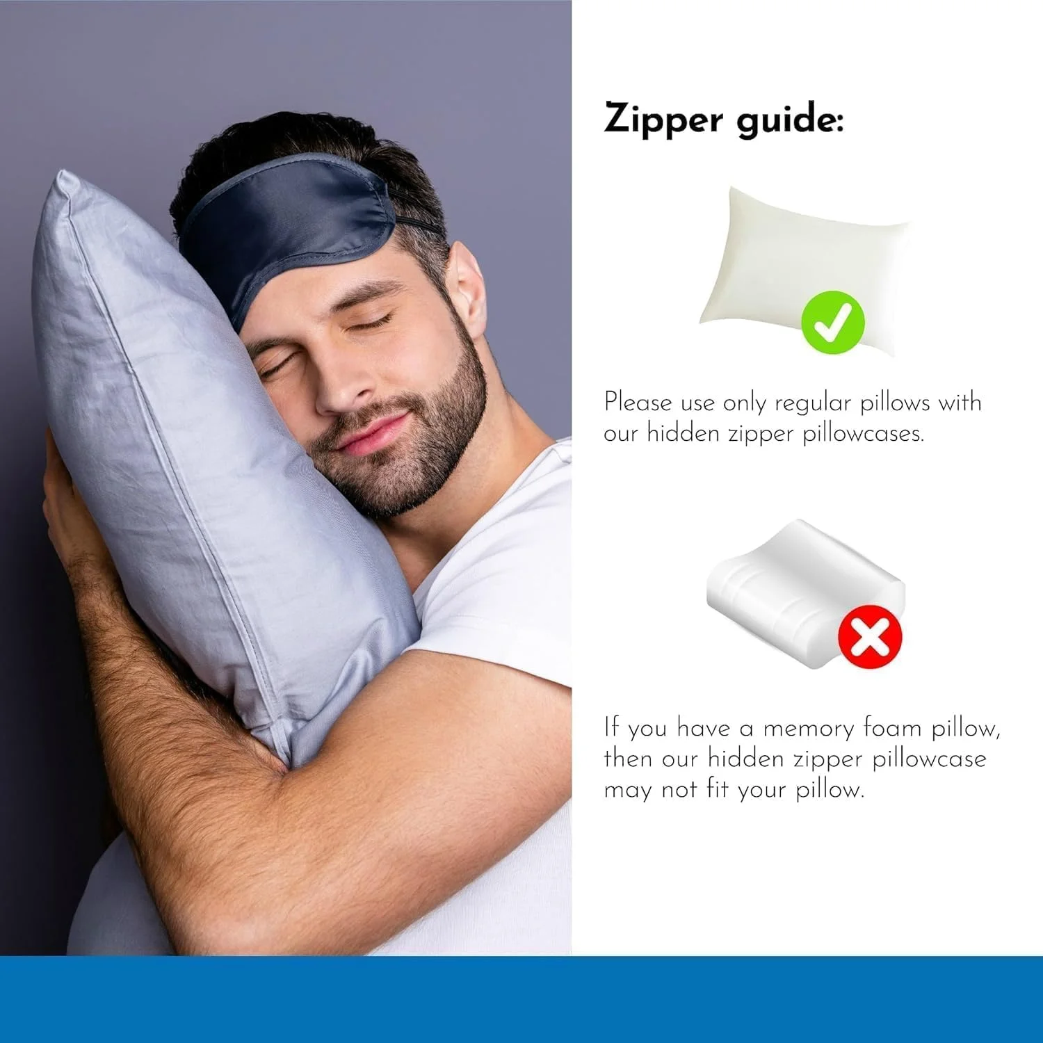 روبالشی گیاهی ابریشمی بامبو - ست 2 عددی روبالشی کوئین با زیپ، روبالشی خنک کننده برای افراد گرمایی روبالشی گیاهی ابریشمی بامبو - ست 2 عددی روبالشی کوئین با زیپ، روبالشی خنک کننده برای افراد گرمایی