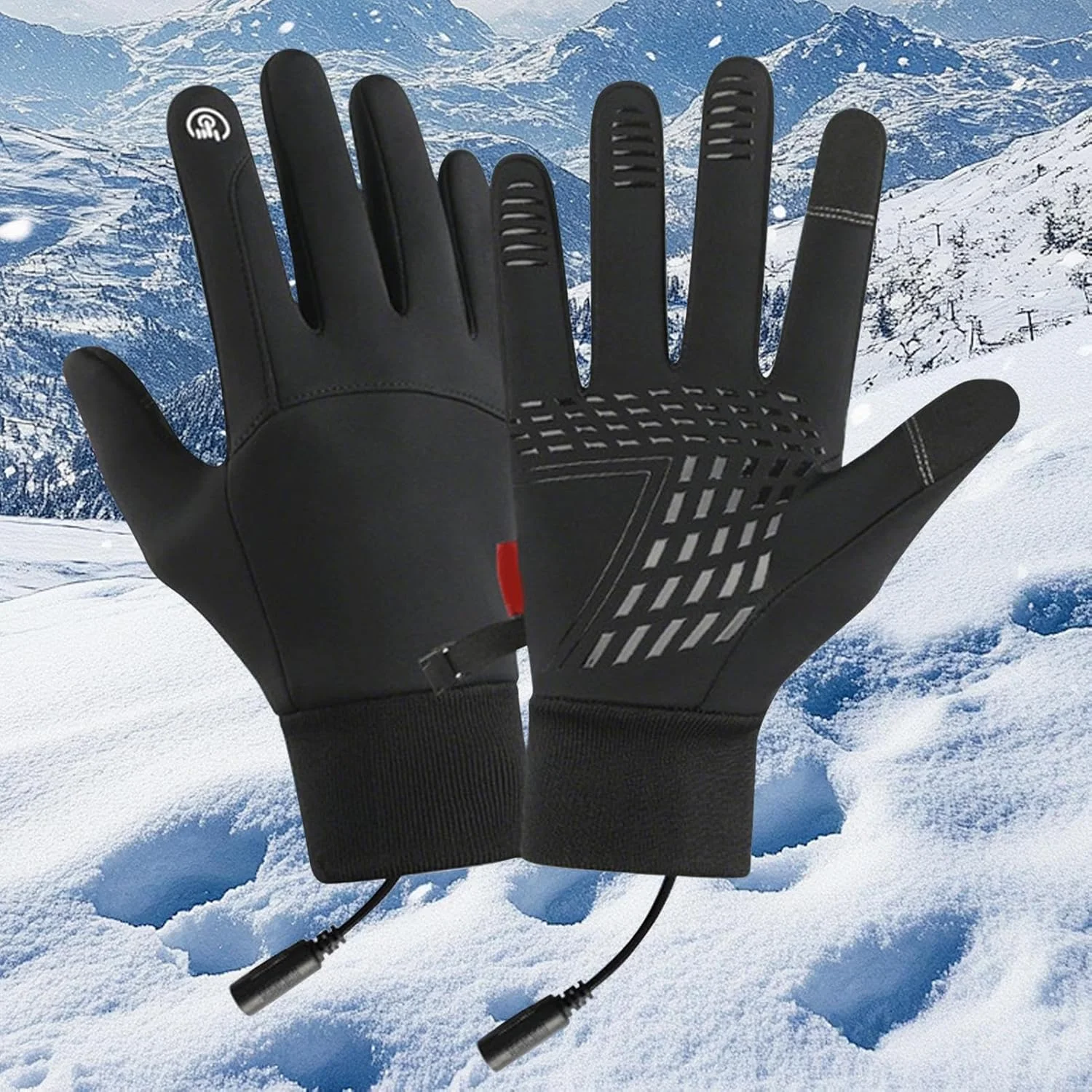 دستکش گرمایشی | دستکش گرم شونده برای موتورسواری | دستکش ضد باد ضخیم ضد آب با قابلیت شارژ USB و صفحه لمسی برای هوای سرد، مناسب موتورسواری، کار، پیاده روی و اسکی در فضای باز دستکش گرمایشی | دستکش گرم شونده برای موتورسواری | دستکش ضد باد ضخیم ضد آب با قابلیت شارژ USB و صفحه لمسی برای هوای سرد، مناسب موتورسواری، کار، پیاده روی و اسکی در فضای باز