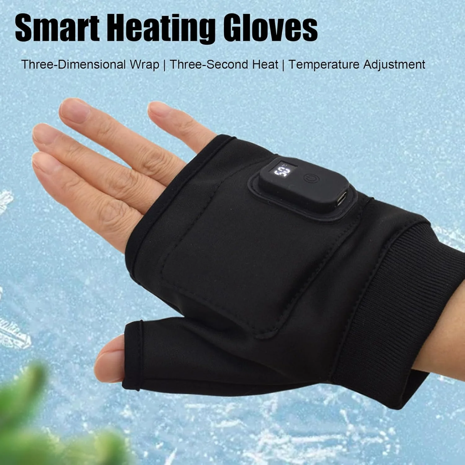 Heated Gloves for Women | Fingerless Mountaineering Mittens,USB Rechargeable Electric Thermal Heated Hand Gloves for Women Men Winter Outdoor Typing Running Motorcycle Camping Cycling Work Hunting Heated Gloves for Women | Fingerless Mountaineering Mittens,USB Rechargeable Electric Thermal Heated Hand Gloves for Women Men Winter Outdoor Typing Running Motorcycle Camping Cycling Work Hunting