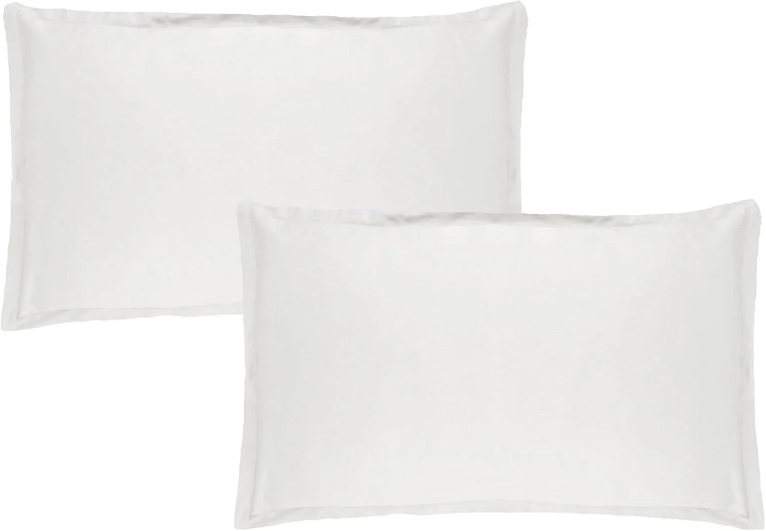 روکش بالش پنبهای ممتاز 400 نخ Trance Home Linen | روکش بالش نرم و سازگار با پوست | ست 2 عددی فقط روکش بالش | سایز بزرگ (سفید، 50 در 75 سانتیمتر) روکش بالش پنبهای ممتاز 400 نخ Trance Home Linen | روکش بالش نرم و سازگار با پوست | ست 2 عددی فقط روکش بالش | سایز بزرگ (سفید، 50 در 75 سانتیمتر)