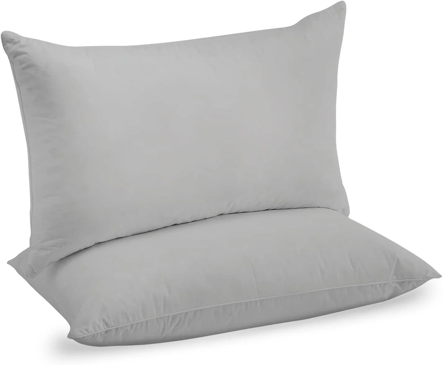 روبالشی های 100% پنبه ای URBANHUT، سایز کویین با تراکم 800، روبالشی های فوق العاده نرم، سایز 50X75 سانتی متر، ست 2 عددی، با کیفیت عالی هتل، روبالشی های خنک کننده ممتاز، خاکستری نقره ای روبالشی های 100% پنبه ای URBANHUT، سایز کویین با تراکم 800، روبالشی های فوق العاده نرم، سایز 50X75 سانتی متر، ست 2 عددی، با کیفیت عالی هتل، روبالشی های خنک کننده ممتاز، خاکستری نقره ای