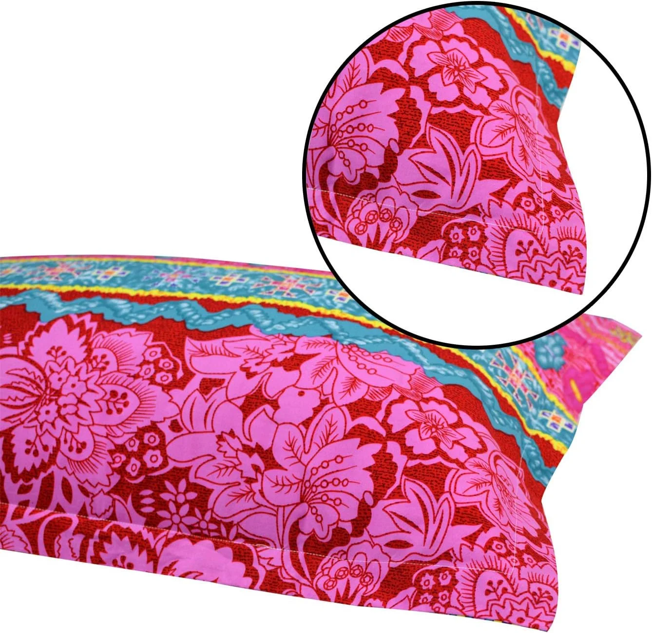 روکش کوسن دو تکه بوهمی USTIDE Home Textile، 100% پنبه روکش کوسن دو تکه بوهمی USTIDE Home Textile، 100% پنبه