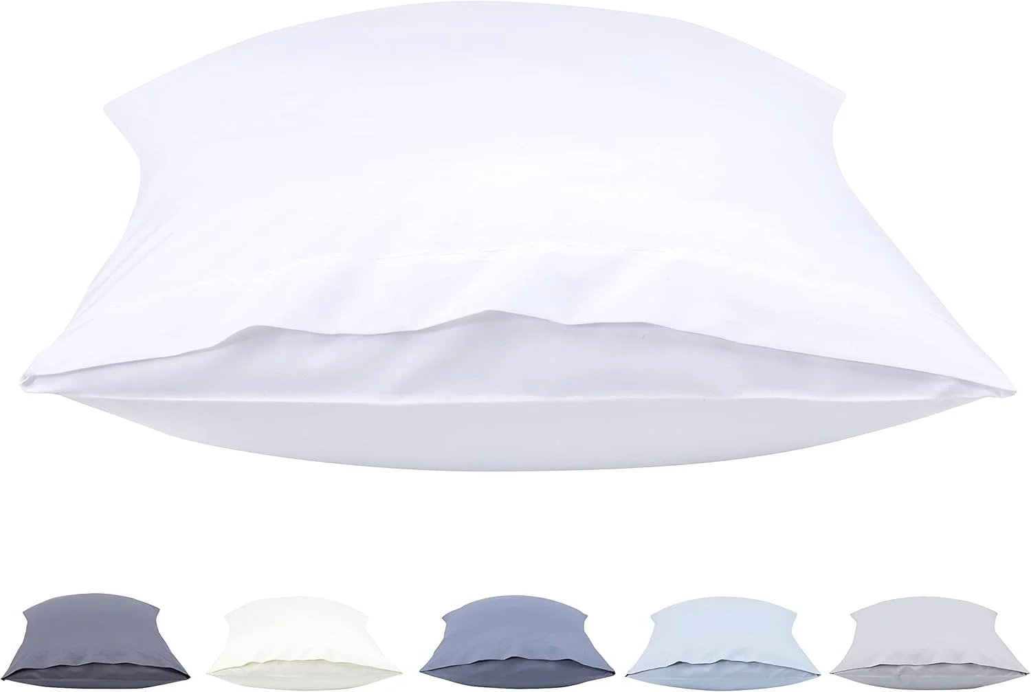 تودوکاما، بسته 2 عددی روبالشی میکروفایبر فوق العاده نرم و ضد حساسیت (50 × 70 سانتی متر) سفید