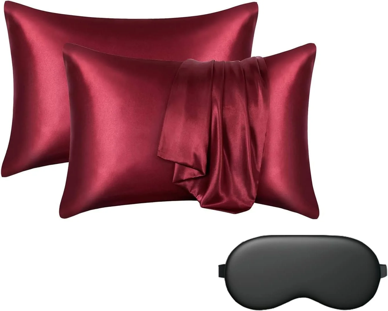 روبالشتی تاپ دبی 2 عددی ابریشمی نرم و لطیف با قابلیت تنفس دو طرفه مناسب مو 50x75 با ماسک چشم (قرمز) روبالشتی تاپ دبی 2 عددی ابریشمی نرم و لطیف با قابلیت تنفس دو طرفه مناسب مو 50x75 با ماسک چشم (قرمز)