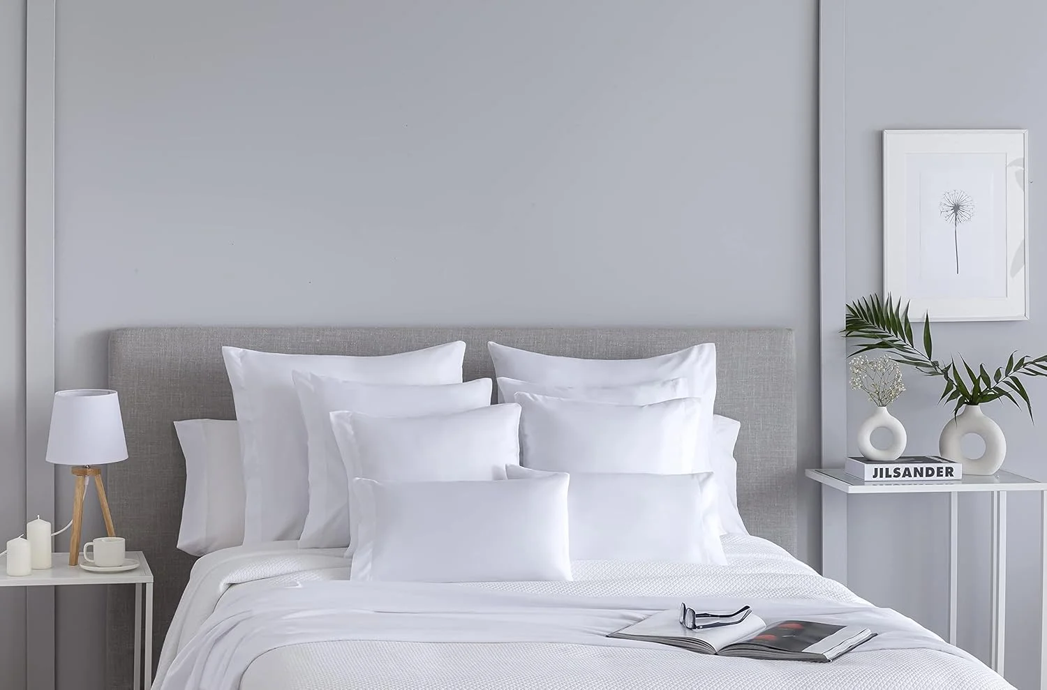 تودوکاما، بسته 2 عددی روبالشی میکروفایبر فوق العاده نرم و ضد حساسیت (50 × 70 سانتی متر) سفید