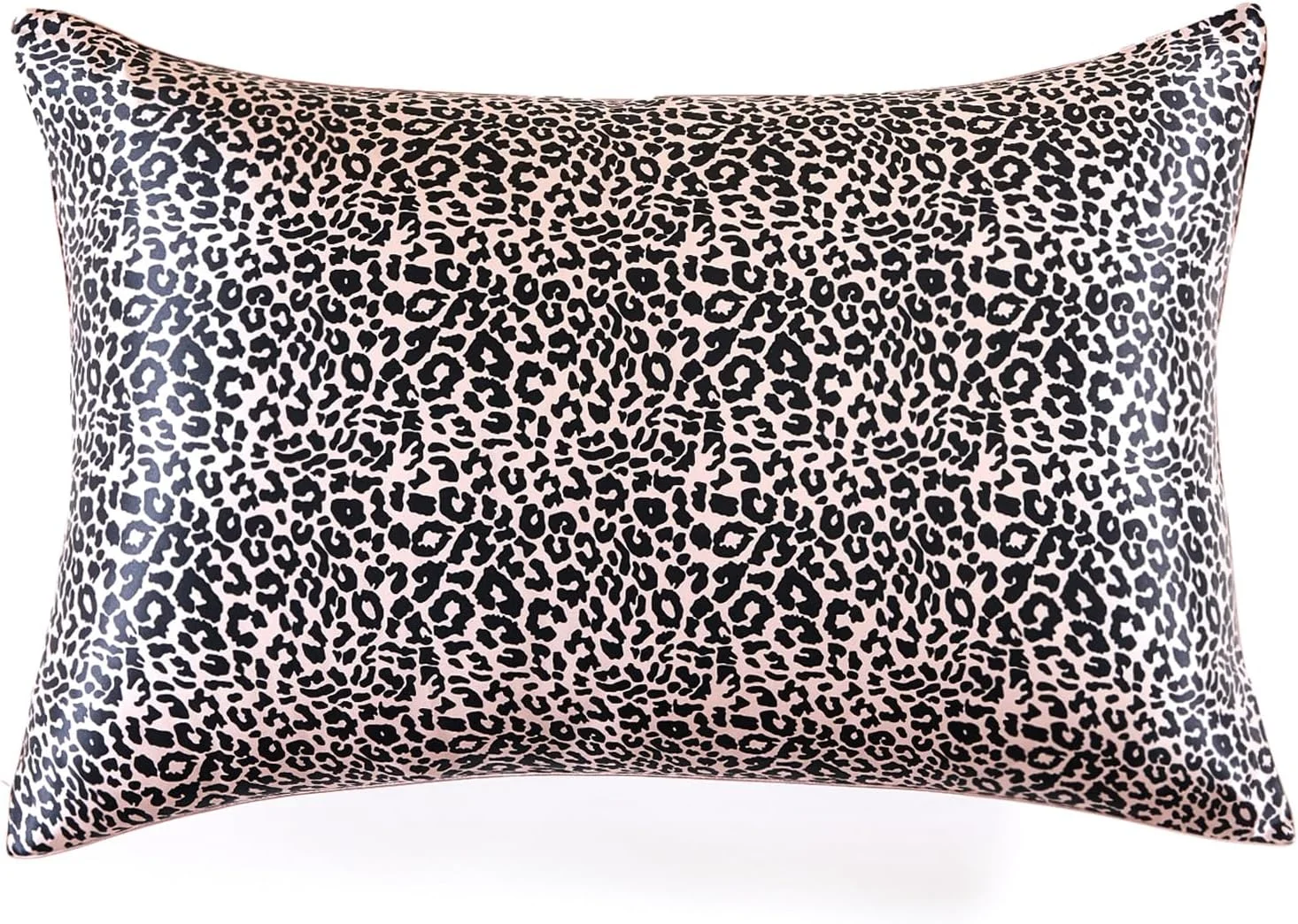 روبالشتی ابریشم طبیعی توت THXSILK برای مو و پوست، روبالشتی ابریشمی درجه 6A+ با زیپ مخفی، سایز بزرگ 50x90 سانتی متر، 1 عدد، طرح پلنگی