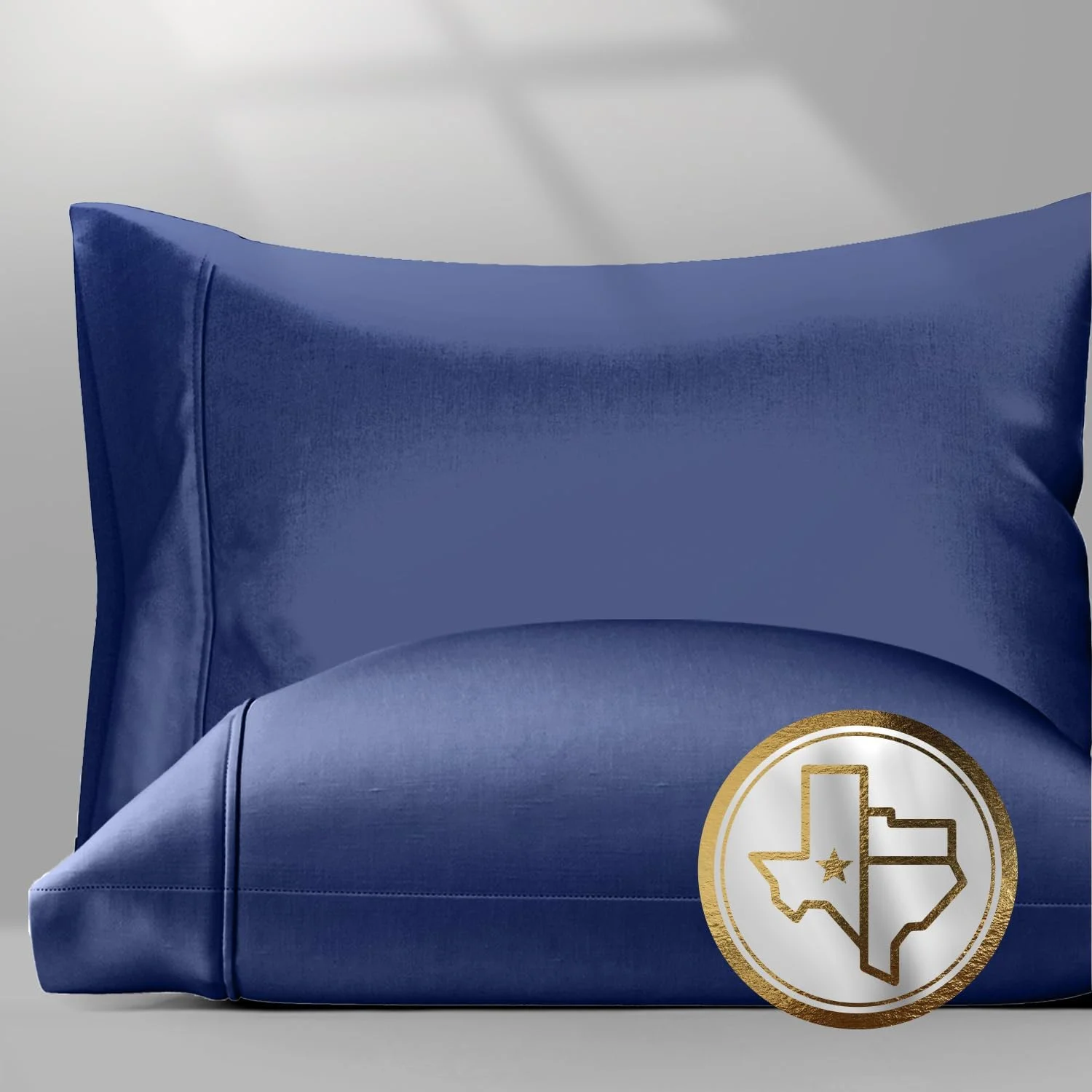 رو بالشی های 100% پنبه مصری تگزاس لینن، سایز استاندارد/کویین، ست 2 عددی - رو بالشی های لوکس ساتن با تراکم 1500، سرمه ای، رو بالشی های پنبه ای نرم و ابریشمی مناسب برای بالشت های استاندارد و کویین رو بالشی های 100% پنبه مصری تگزاس لینن، سایز استاندارد/کویین، ست 2 عددی - رو بالشی های لوکس ساتن با تراکم 1500، سرمه ای، رو بالشی های پنبه ای نرم و ابریشمی مناسب برای بالشت های استاندارد و کویین