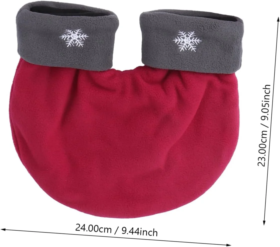 Healvian ست 3 عددی دستکش های پلار فلیس مخصوص زوج ها، دستکش های ضخیم و گرم برای روز ولنتاین و کریسمس، مناسب فعالیت های خارج از منزل، طراحی نرم و قرمز برای راحتی