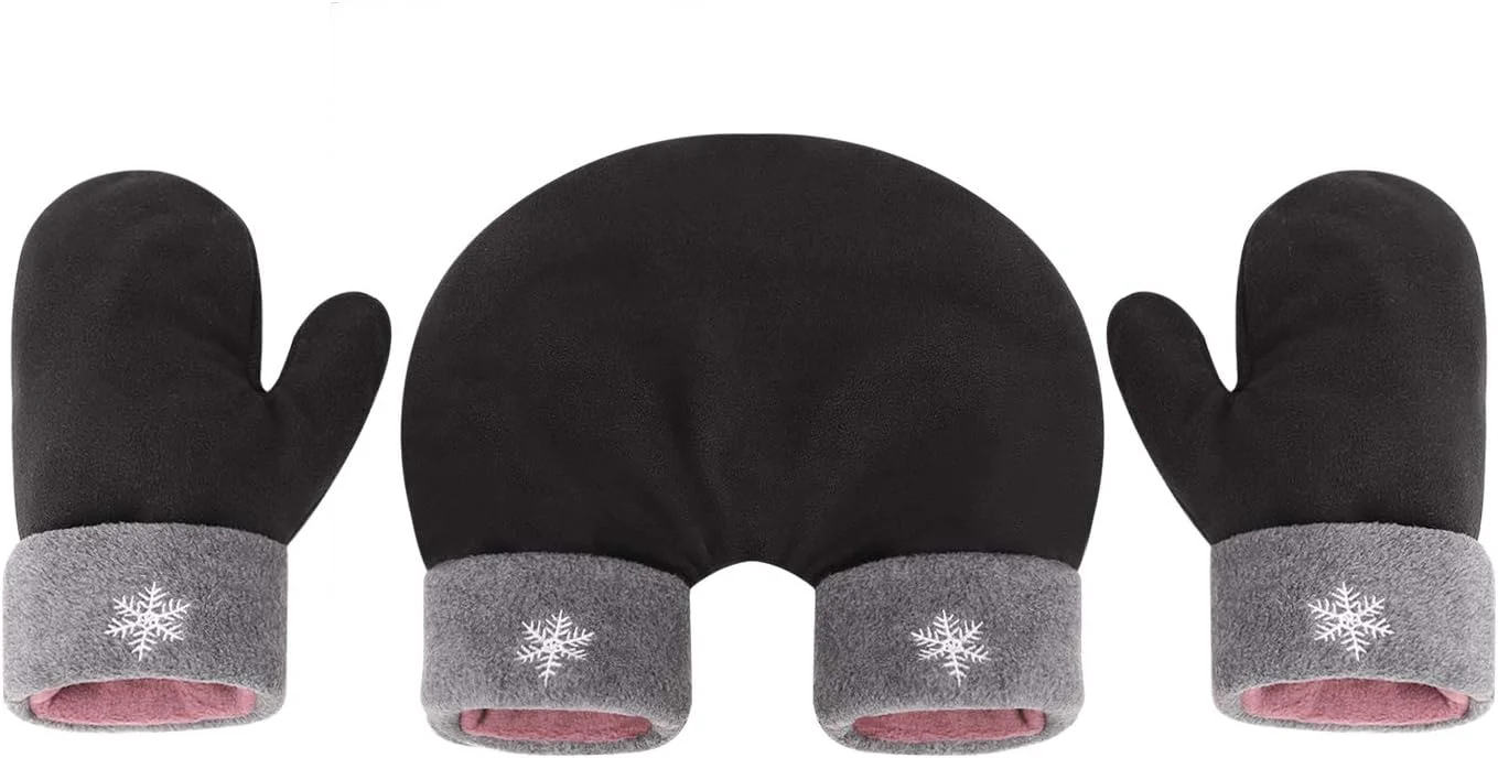 دستکش های برفی سوییت هارتز زنانه مردانه دستکش های پشمی حرارتی دستکش های کریسمس برای زوج ها دستکش های زمستانی گرم برای گرفتن دست هدیه عاشقانه ولنتاین برای دوست دختر دوست پسر