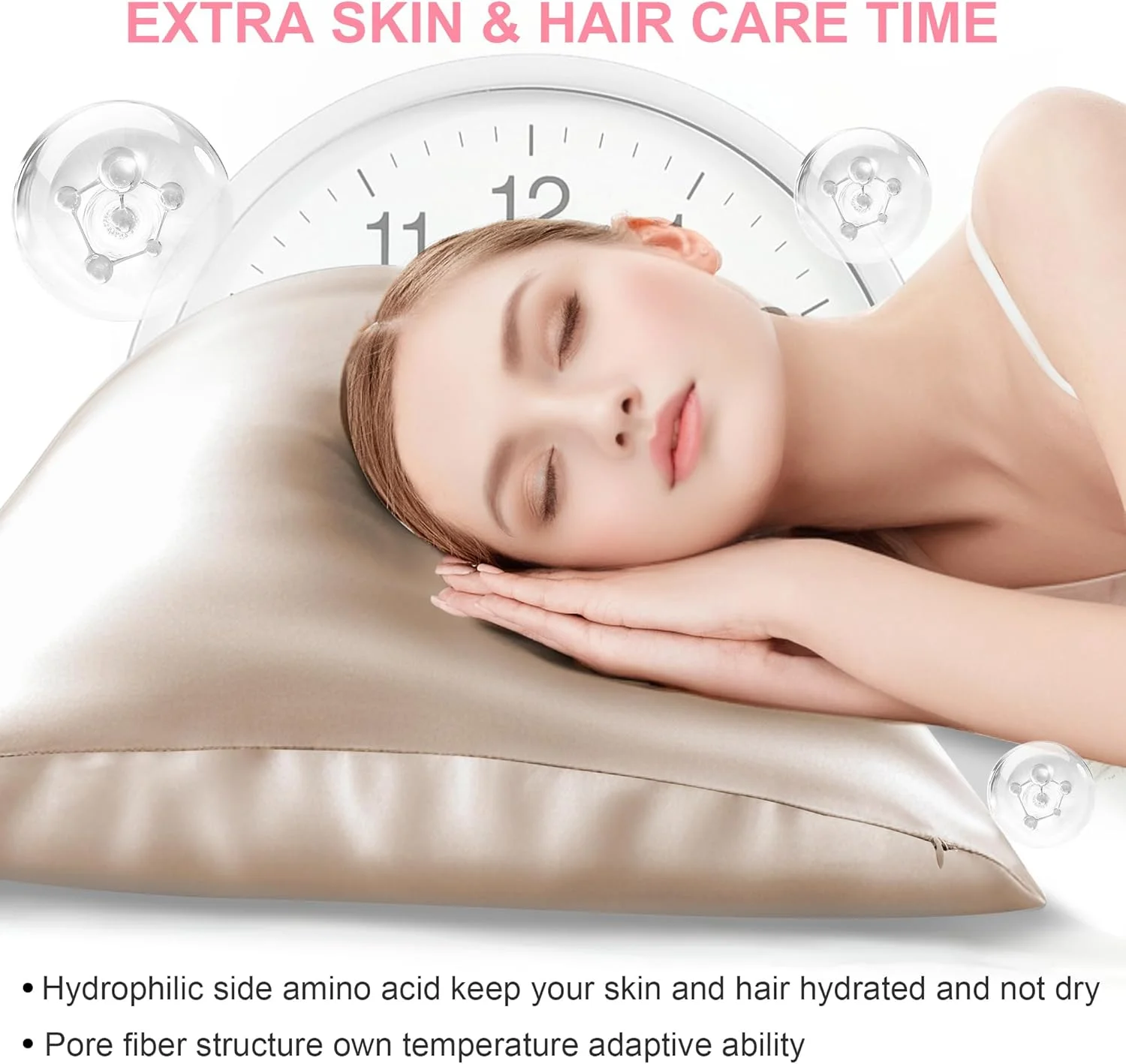 روبالشی ابریشم توت سایز استاندارد با زیپ مخفی، فوق العاده نرم و لطیف، خنک کننده و تنفسی، مناسب برای مو و پوست، هدیه برای خانم ها و آقایان (شامپاینی، 50x66 سانتی متر، 1 عدد) روبالشی ابریشم توت سایز استاندارد با زیپ مخفی، فوق العاده نرم و لطیف، خنک کننده و تنفسی، مناسب برای مو و پوست، هدیه برای خانم ها و آقایان (شامپاینی، 50x66 سانتی متر، 1 عدد)