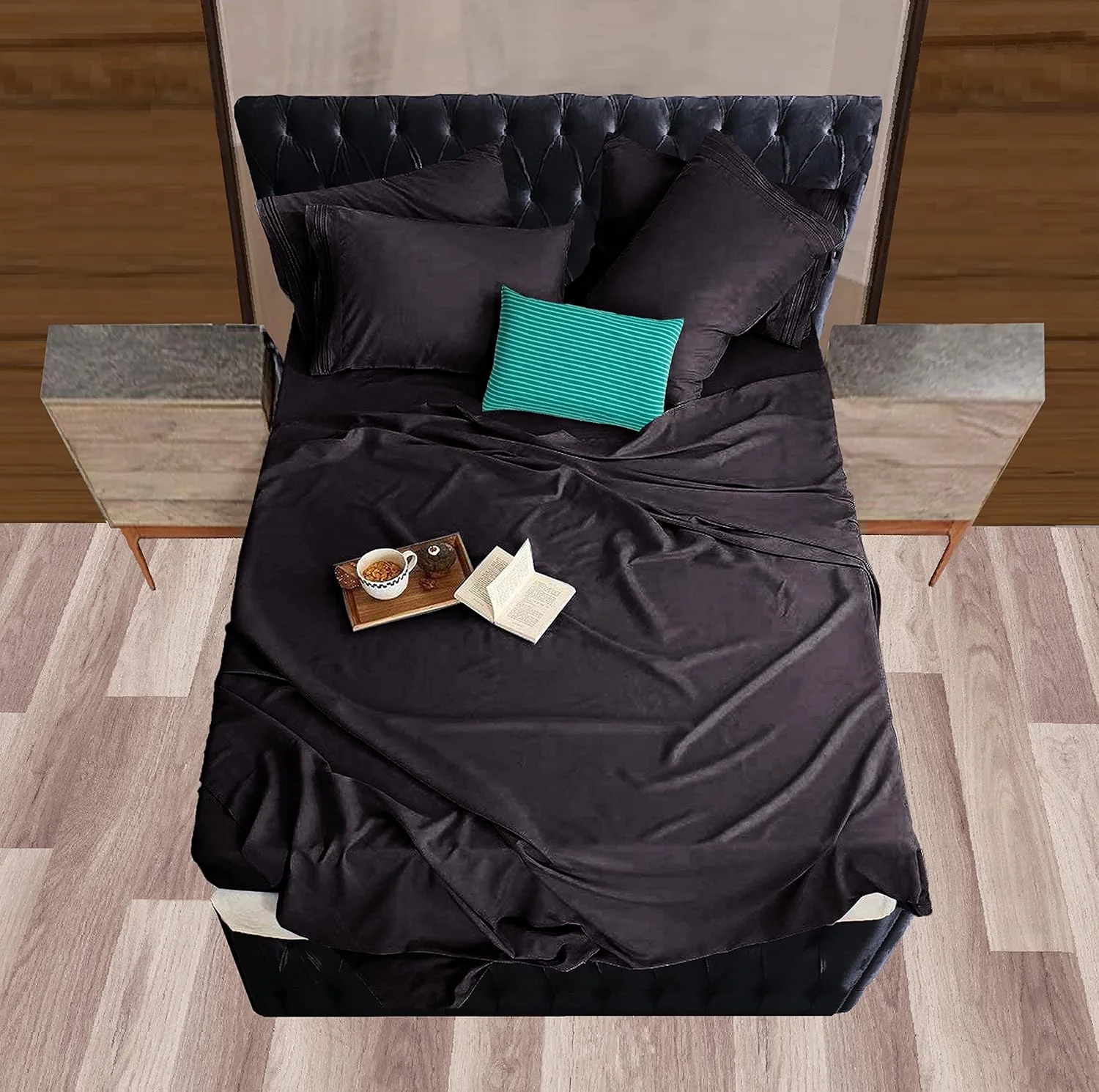 رو بالشی هتلی لوکس Mocassi با تراکم بافت 1800، سایز استاندارد، ست 2 عددی - روکش بالشت - محافظ بالشت - رو بالشی خنک کننده (ست 2 عددی سایز استاندارد/کویین، مشکی) رو بالشی هتلی لوکس Mocassi با تراکم بافت 1800، سایز استاندارد، ست 2 عددی - روکش بالشت - محافظ بالشت - رو بالشی خنک کننده (ست 2 عددی سایز استاندارد/کویین، مشکی)