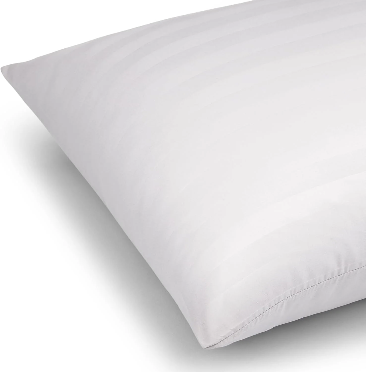 روبالشی راه راه Moonlight Bedding، بسته 2 عددی - سفید 50x75 سانتی متر، روبالشی لوکس 100% میکروفایبر، روکش بالش با کیفیت هتلی - فوق العاده نرم و تنفس پذیر روبالشی راه راه Moonlight Bedding، بسته 2 عددی - سفید 50x75 سانتی متر، روبالشی لوکس 100% میکروفایبر، روکش بالش با کیفیت هتلی - فوق العاده نرم و تنفس پذیر