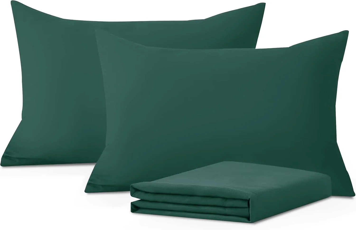 روکش بالش Moonlight Bedding، بسته 2 عددی - روکش بالش سبز زمردی با بستن پاکتی، میکروفیبر برس خورده فوق العاده نرم، سایز استاندارد (50 X 75 سانتی متر) روکش بالش Moonlight Bedding، بسته 2 عددی - روکش بالش سبز زمردی با بستن پاکتی، میکروفیبر برس خورده فوق العاده نرم، سایز استاندارد (50 X 75 سانتی متر)