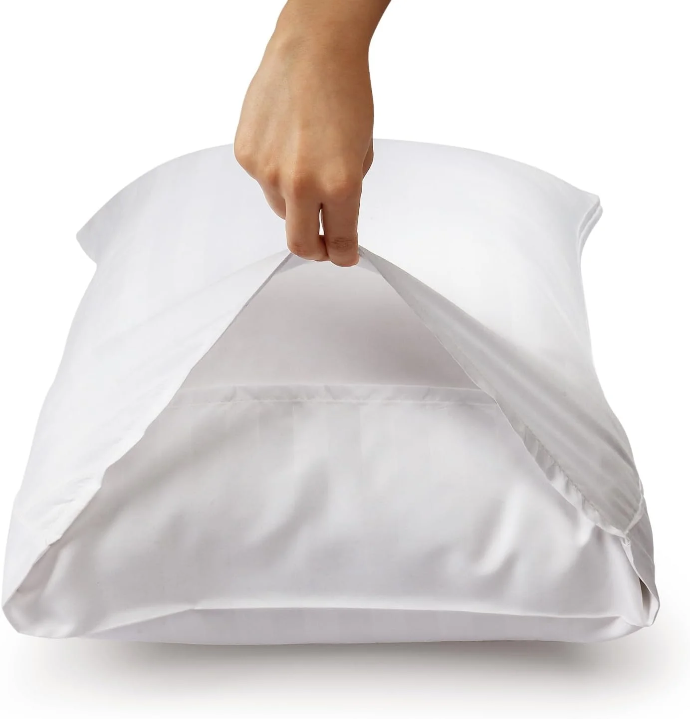 روبالشی راه راه Moonlight Bedding، بسته 2 عددی - سفید 50x75 سانتی متر، روبالشی لوکس 100% میکروفایبر، روکش بالش با کیفیت هتلی - فوق العاده نرم و تنفس پذیر روبالشی راه راه Moonlight Bedding، بسته 2 عددی - سفید 50x75 سانتی متر، روبالشی لوکس 100% میکروفایبر، روکش بالش با کیفیت هتلی - فوق العاده نرم و تنفس پذیر