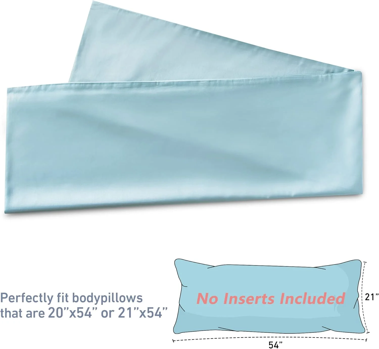 روکش بالش بدنی نخی لیدن، 800 نخ، فوق العاده نرم و تنفس پذیر، مناسب برای بزرگسالان و زنان باردار، بسته شدن پاکتی، 21"x 54" روکش بالش بدنی نخی لیدن، 800 نخ، فوق العاده نرم و تنفس پذیر، مناسب برای بزرگسالان و زنان باردار، بسته شدن پاکتی، 21"x 54"