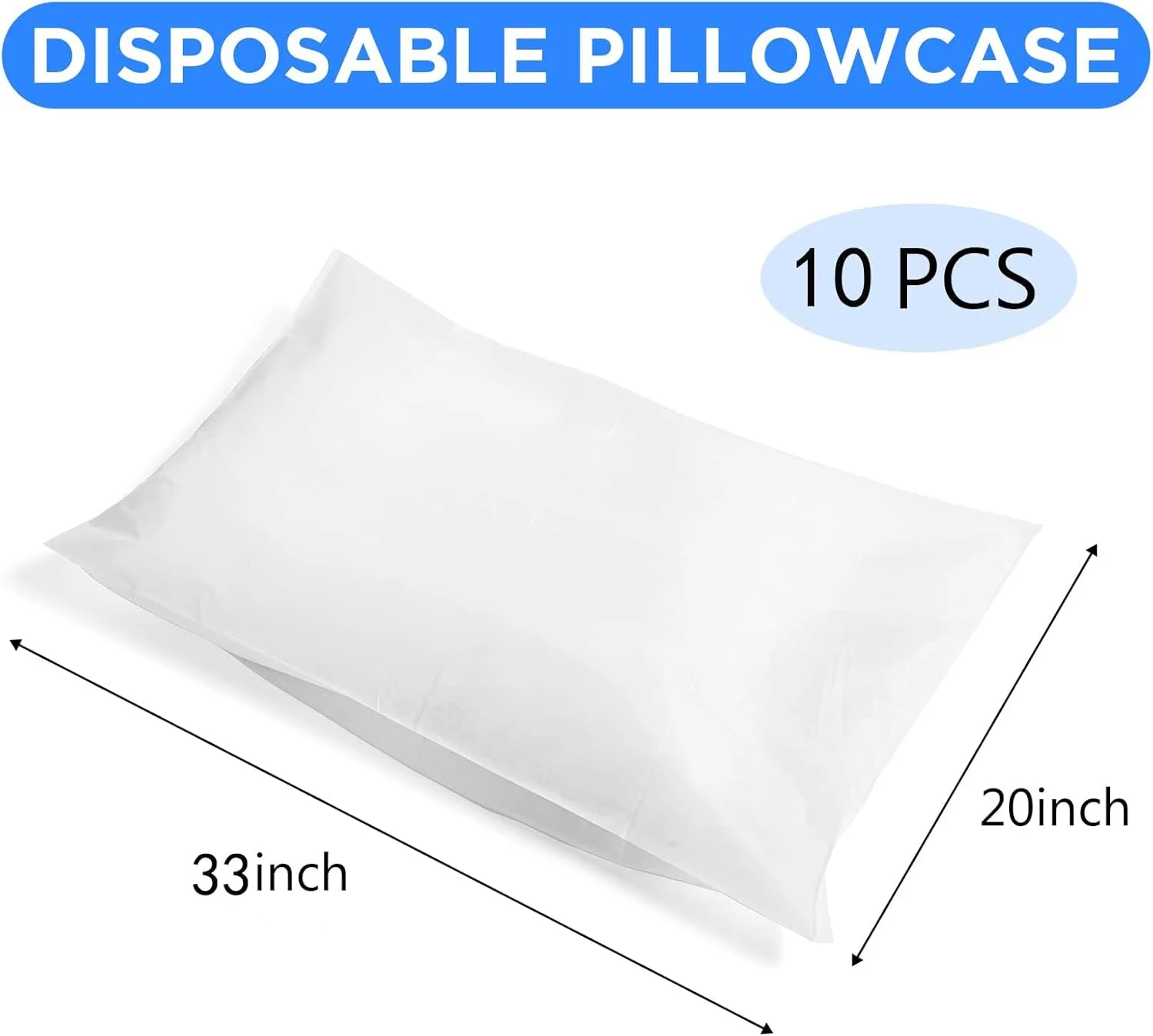 روکش بالش یکبار مصرف KOWVOWZ، 10 عددی، روکش بالش، پارچه نبافته یکبار مصرف قابل حمل برای مسافرت های کاری ملزومات هتل روکش بالش یکبار مصرف KOWVOWZ، 10 عددی، روکش بالش، پارچه نبافته یکبار مصرف قابل حمل برای مسافرت های کاری ملزومات هتل