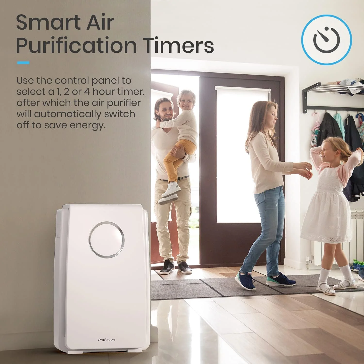 دستگاه تصفیه هوا Pro Breeze 5 در 1 با فیلتر HEPA واقعی، کربن فعال و ژنراتور یون منفی - مناسب برای گرد و غبار، افراد سیگاری، گرده، موی حیوانات خانگی، تب یونجه و پخت و پز (سفید) دستگاه تصفیه هوا Pro Breeze 5 در 1 با فیلتر HEPA واقعی، کربن فعال و ژنراتور یون منفی - مناسب برای گرد و غبار، افراد سیگاری، گرده، موی حیوانات خانگی، تب یونجه و پخت و پز (سفید)