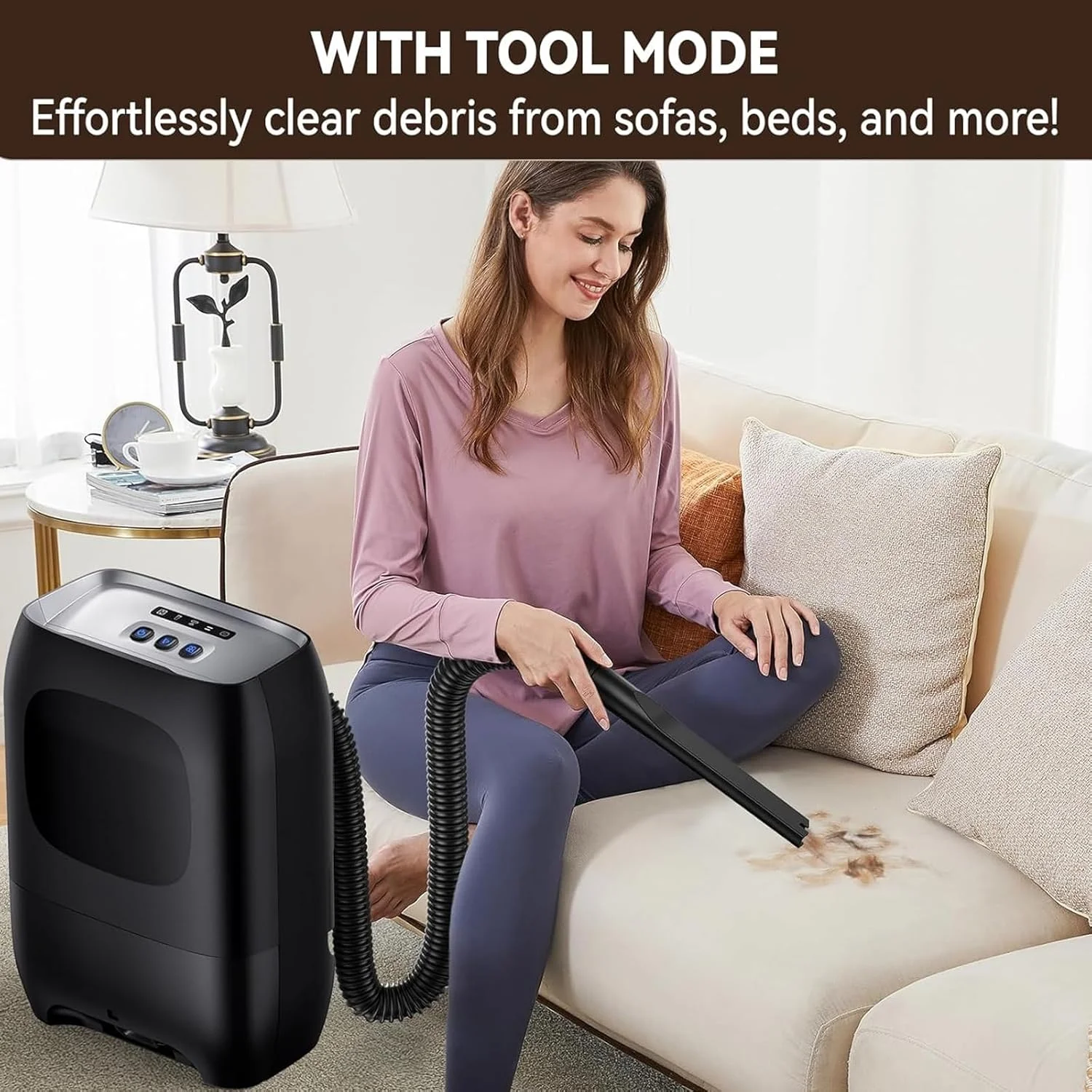 جاروبرقی سطلی اتوماتیک بدون لمس، 1500 وات با سنسورهای خودکار، 2 حالت عملکرد، سطل زباله جاروبرقی سطلی برای کف/گوشه ها/سالن ها جاروبرقی سطلی اتوماتیک بدون لمس، 1500 وات با سنسورهای خودکار، 2 حالت عملکرد، سطل زباله جاروبرقی سطلی برای کف/گوشه ها/سالن ها