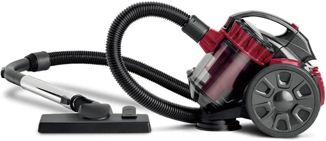 جاروبرقی سطلی بدون کیسه UBCEOPLK، جاروبرقی سایکلونیک سیم دار چند منظوره 2600 وات و تمیز کننده فرش 1.5 لیتری با فیلتر HEPA، سبک و کم صدا با لوله قابل افزایش 1 متری، برای مصارف خانگی