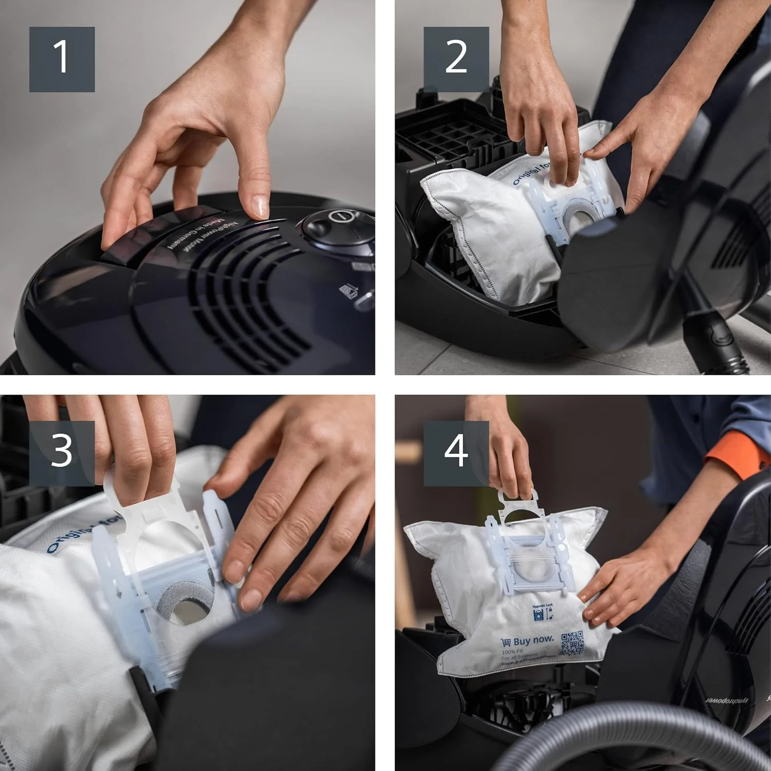 جاروبرقی کیسه ای زیمنس مدل Synchropower VS06A111، جاروبرقی زمینی، فیلتر بهداشتی، نازل کف برای سطوح سخت و فرش، قدرت مکش قوی، کابل بلند، ابزار شکاف، 600 وات، آبی جاروبرقی کیسه ای زیمنس مدل Synchropower VS06A111، جاروبرقی زمینی، فیلتر بهداشتی، نازل کف برای سطوح سخت و فرش، قدرت مکش قوی، کابل بلند، ابزار شکاف، 600 وات، آبی