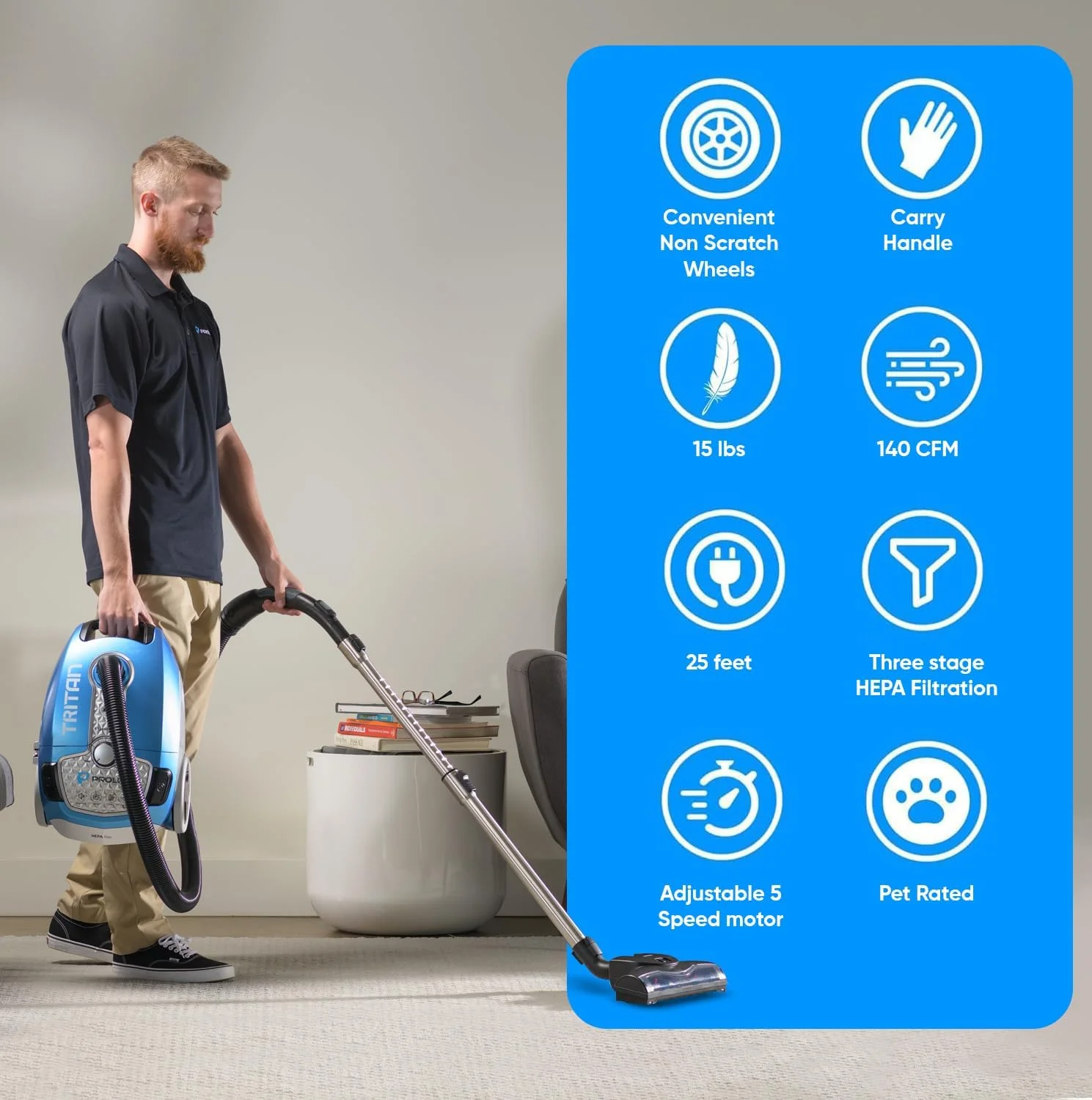 جاروبرقی کارتریجی آب بندی شده هپا Prolux lux.pro Tritan با موتور قدرتمند 12 آمپر مناسب سطوح سخت جاروبرقی کارتریجی آب بندی شده هپا Prolux lux.pro Tritan با موتور قدرتمند 12 آمپر مناسب سطوح سخت