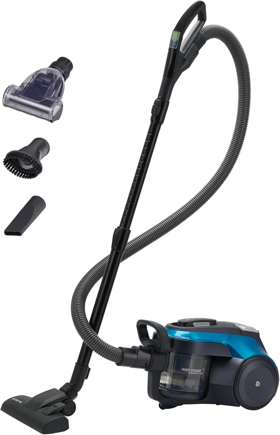 جاروبرقی بدون کیسه چند سیکلونی Polaris PVC 2004Ri | 2000 وات | قدرت مکش 560 aW | HEPA 13 + میکروفیلتر | کنترل از راه دور | یونیزاسیون | مخزن گرد و غبار 2.5 لیتری | برس توربو | لوله فولادی تلسکوپی | سیم 5 متری