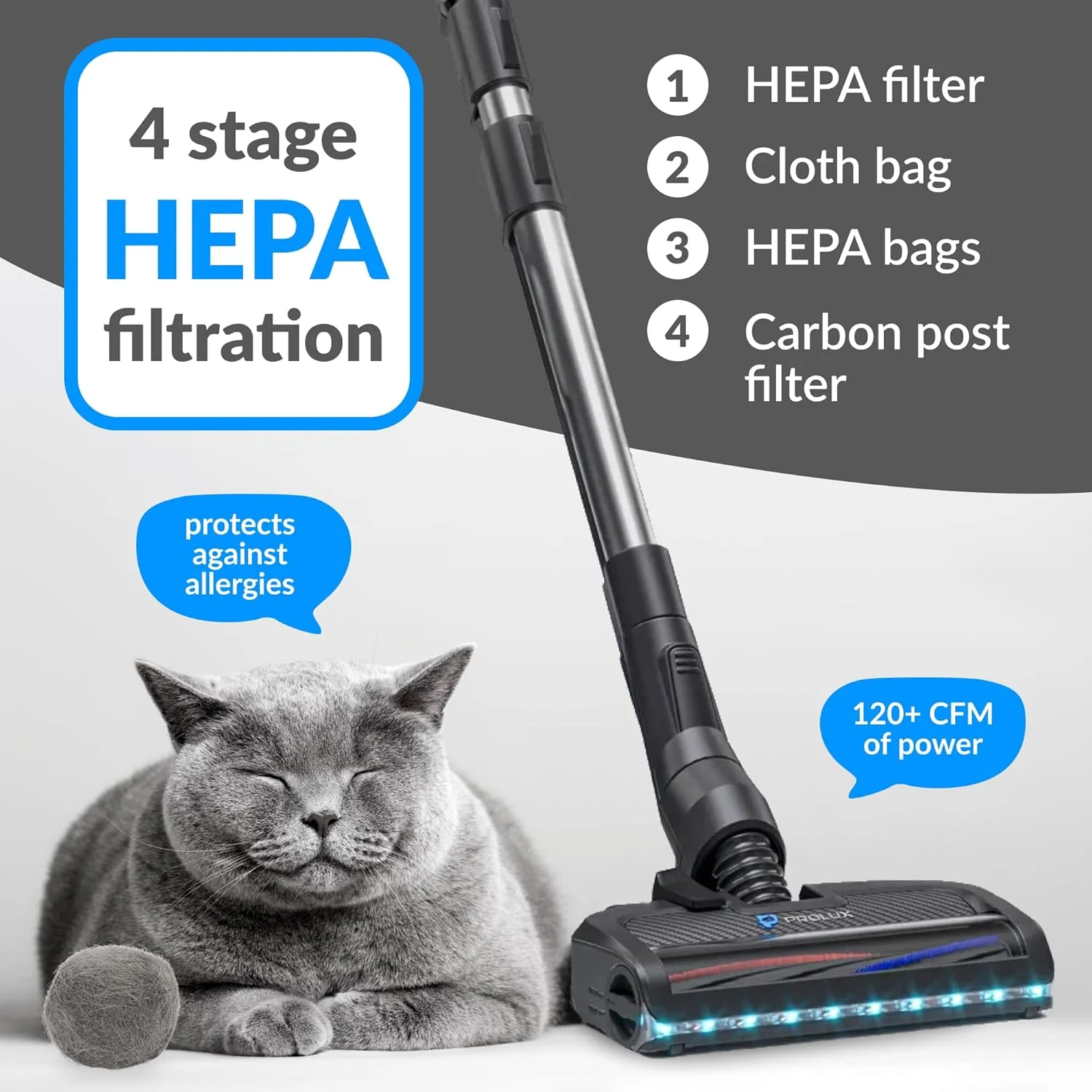 جاروبرقی سطلی کوله پشتی Prolux X8 Elite با بندهای قابل تنظیم چند نقطه ای ممتاز، ابزارهای لوکس و کیت پاورهد جاروبرقی سطلی کوله پشتی Prolux X8 Elite با بندهای قابل تنظیم چند نقطه ای ممتاز، ابزارهای لوکس و کیت پاورهد