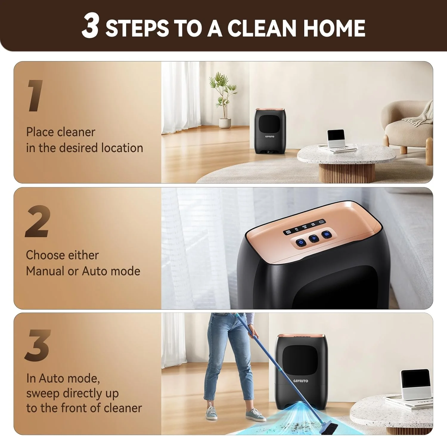 جاروبرقی سطلی اتوماتیک بدون لمس GAVASTO Pro - فوق العاده سریع و قدرتمند - عالی برای جارو کردن موی حیوانات خانگی، مواد غذایی، خاک و آشغال آشپزخانه، سطل زباله جاروبرقی سطلی، بدون کیسه، سنسورهای خودکار، 1500 وات - مشکی جاروبرقی سطلی اتوماتیک بدون لمس GAVASTO Pro - فوق العاده سریع و قدرتمند - عالی برای جارو کردن موی حیوانات خانگی، مواد غذایی، خاک و آشغال آشپزخانه، سطل زباله جاروبرقی سطلی، بدون کیسه، سنسورهای خودکار، 1500 وات - مشکی