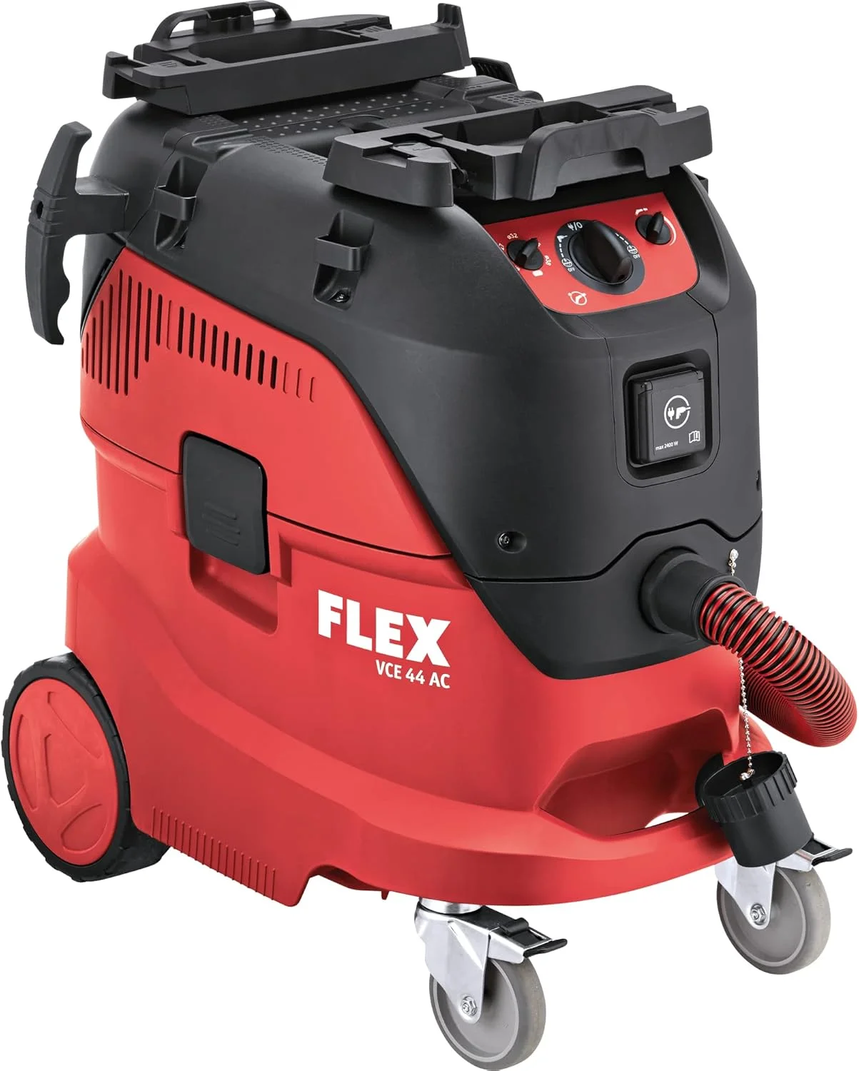جاروبرقی سطلی فلکس VCE 44 M AC 230/CEE، مشکی، فیلتر خود تمیز شونده، ظرفیت 42 لیتر، 1.6 اسب بخار، 1200 وات، حداکثر مکش 25000 پاسکال، شلنگ 4 متری، 2 چرخ، کنترل الکترونیکی، روکش مشکی جاروبرقی سطلی فلکس VCE 44 M AC 230/CEE، مشکی، فیلتر خود تمیز شونده، ظرفیت 42 لیتر، 1.6 اسب بخار، 1200 وات، حداکثر مکش 25000 پاسکال، شلنگ 4 متری، 2 چرخ، کنترل الکترونیکی، روکش مشکی