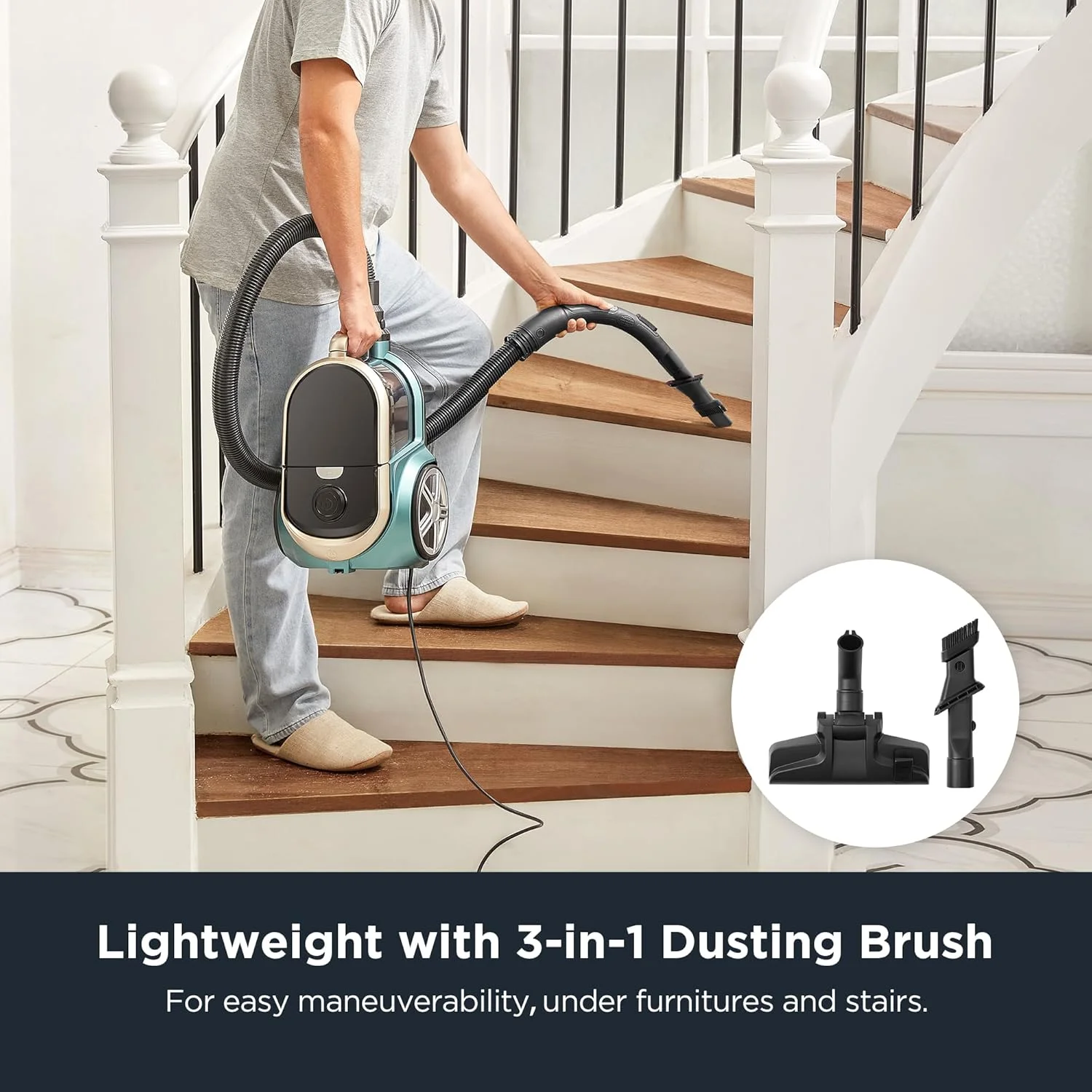 جاروبرقی سطلی یورکا 2000 وات با مخزن گرد و غبار 2.2 لیتری، فیلتراسیون سایکلون، بدون کیسه، فیلتر قابل شستشو مناسب موی حیوانات خانگی، فرش، سرامیک، 220 ولت، آپولو جاروبرقی سطلی یورکا 2000 وات با مخزن گرد و غبار 2.2 لیتری، فیلتراسیون سایکلون، بدون کیسه، فیلتر قابل شستشو مناسب موی حیوانات خانگی، فرش، سرامیک، 220 ولت، آپولو