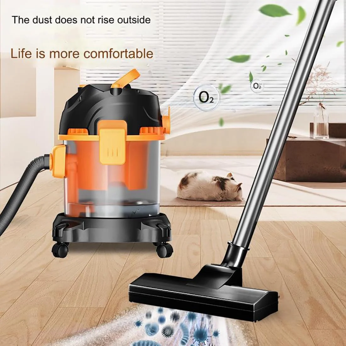 جاروبرقی سطلی بدون کیسه، موتور پرقدرت 2100 وات، جاروبرقی تر و خشک، کنترل 3 سرعته با فیلتر HEPA، مخزن 20 لیتری، مناسب برای کف های سخت، فرش ها، موی حیوانات خانگی، خودرو و باغ جاروبرقی سطلی بدون کیسه، موتور پرقدرت 2100 وات، جاروبرقی تر و خشک، کنترل 3 سرعته با فیلتر HEPA، مخزن 20 لیتری، مناسب برای کف های سخت، فرش ها، موی حیوانات خانگی، خودرو و باغ