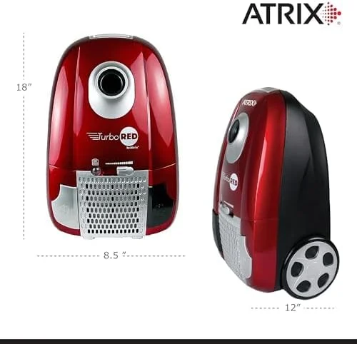 جاروبرقی سطلی 6 کوارت Atrix AHC Turbo Red HEPA، بسته استاندارد جاروبرقی سطلی 6 کوارت Atrix AHC Turbo Red HEPA، بسته استاندارد