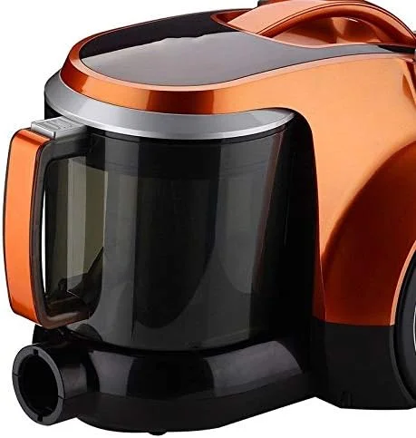 جاروبرقی افقی ARGUESB، مناسب برای فرش و کف سخت منزل، سبک وزن، قدرت مکش قوی، جاروبرقی سطلی سیم دار، طلایی و قرمز (طلایی)