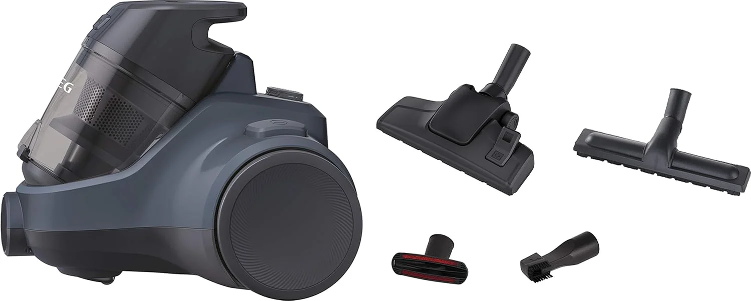 جاروبرقی بدون کیسه AEG Total Home LX5-2-4DB، آبی جین، 700 وات، 80 دسی بل جاروبرقی بدون کیسه AEG Total Home LX5-2-4DB، آبی جین، 700 وات، 80 دسی بل