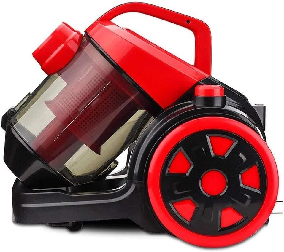 AAZZXSX Vacuum cleaners for home Horizontal vacuum cleaner,for Home Hard Floor Carpet Lightweight Power Strong Suction Powered Corded Canister Vacuum Cleaner, Red.