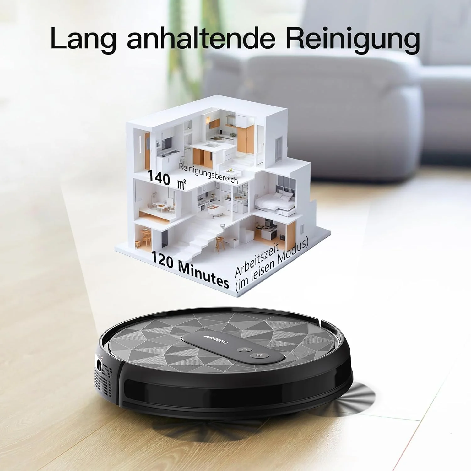 جاروبرقی رباتیک AIRROBO P20 با قدرت مکش 2800Pa، شارژ خودکار، WiFi، زمان کارکرد 120 دقیقه، جاروبرقی رباتیک برای فرش، موی حیوانات خانگی، کف سخت جاروبرقی رباتیک AIRROBO P20 با قدرت مکش 2800Pa، شارژ خودکار، WiFi، زمان کارکرد 120 دقیقه، جاروبرقی رباتیک برای فرش، موی حیوانات خانگی، کف سخت