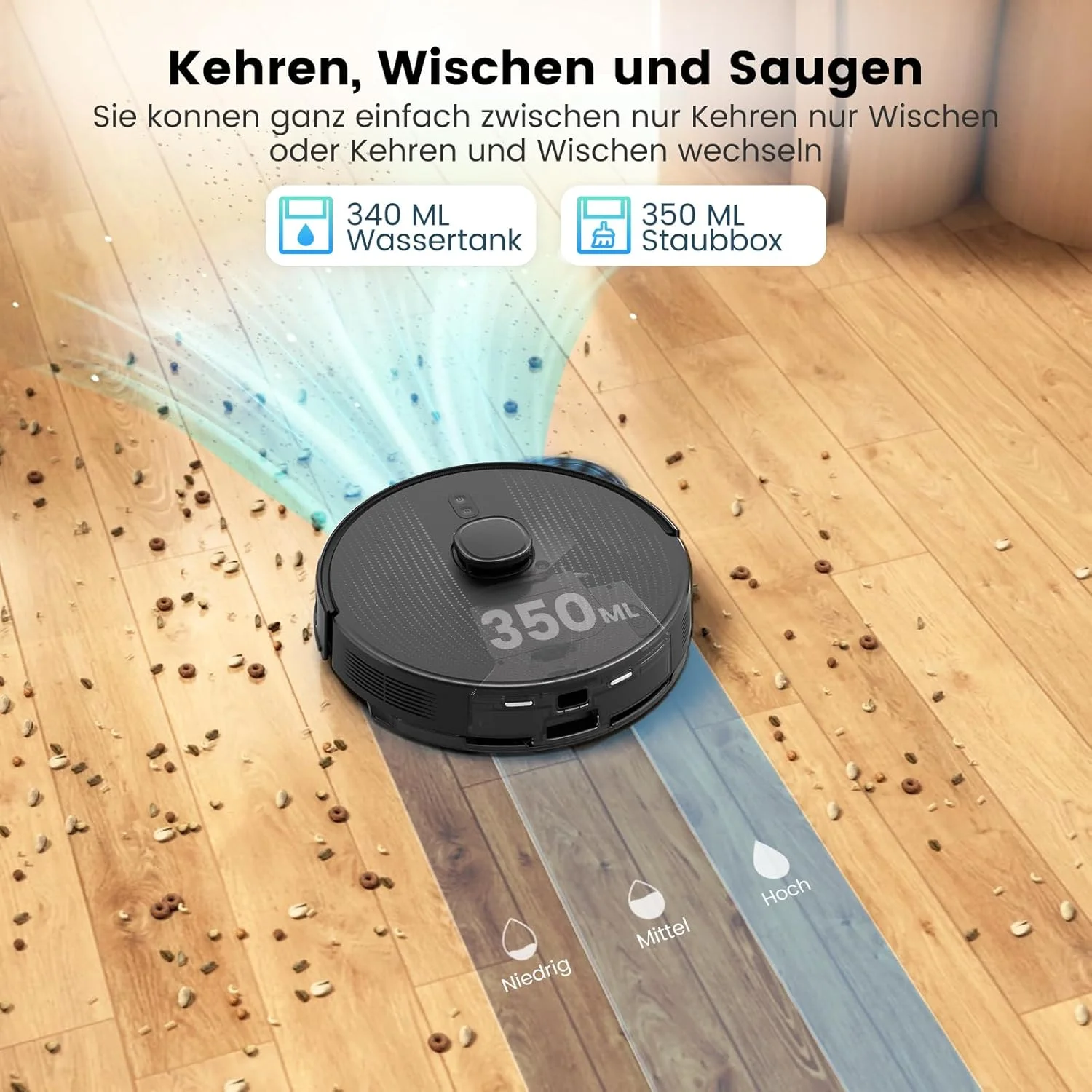 جاروبرقی رباتیک و تی شوی AIRROBO با پایه تخلیه خودکار مدل T20+ جاروبرقی رباتیک و تی شوی AIRROBO با پایه تخلیه خودکار مدل T20+