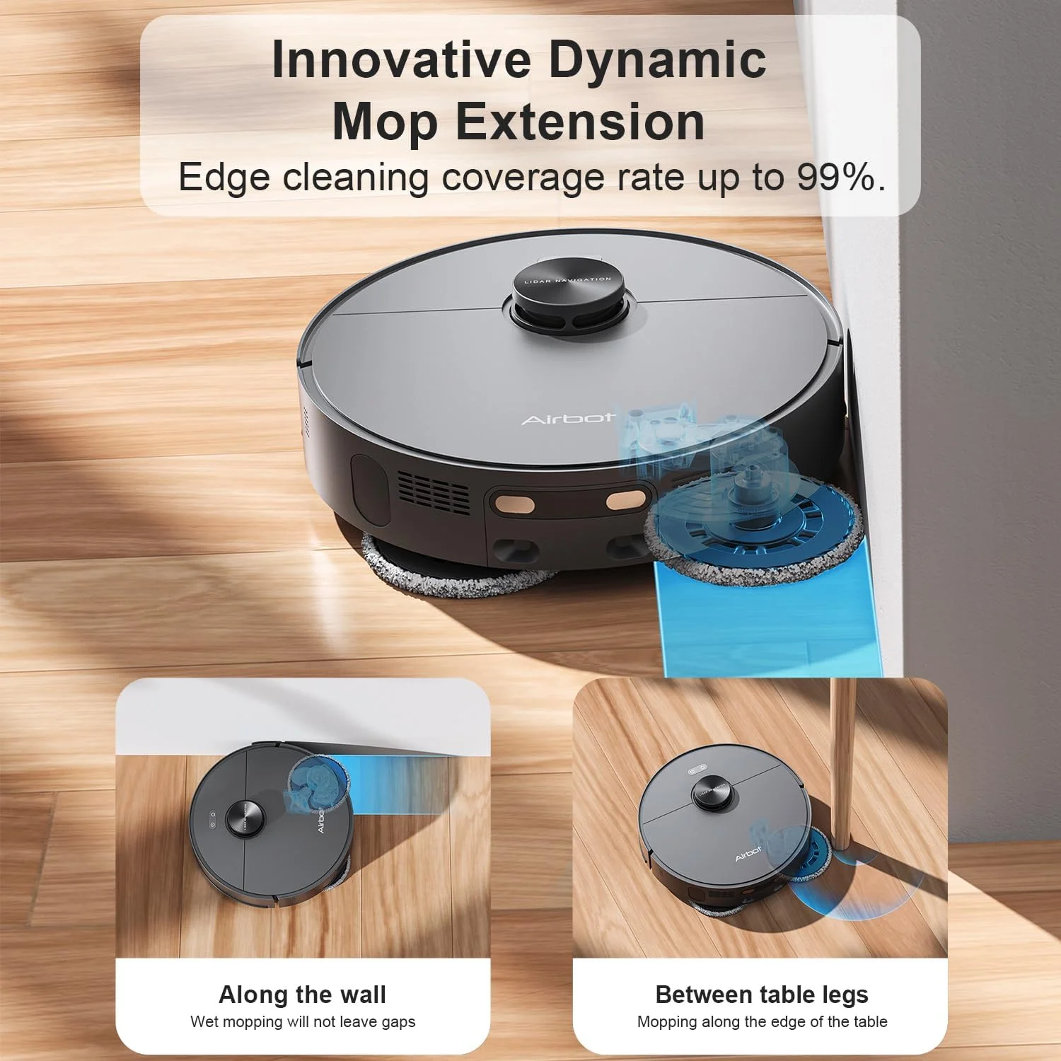 جاروبرقی رباتیک و تی شوی Airbot L50 Master، خشک کردن خودکار/شستشوی خودکار تی/مکش 23000Pa/تخلیه و پر کردن خودکار/تشخیص فرش، بلند کردن تی، اجتناب از موانع، برای موی حیوانات خانگی و فرش، کنترل برنامه Xiaomi Home جاروبرقی رباتیک و تی شوی Airbot L50 Master، خشک کردن خودکار/شستشوی خودکار تی/مکش 23000Pa/تخلیه و پر کردن خودکار/تشخیص فرش، بلند کردن تی، اجتناب از موانع، برای موی حیوانات خانگی و فرش، کنترل برنامه Xiaomi Home