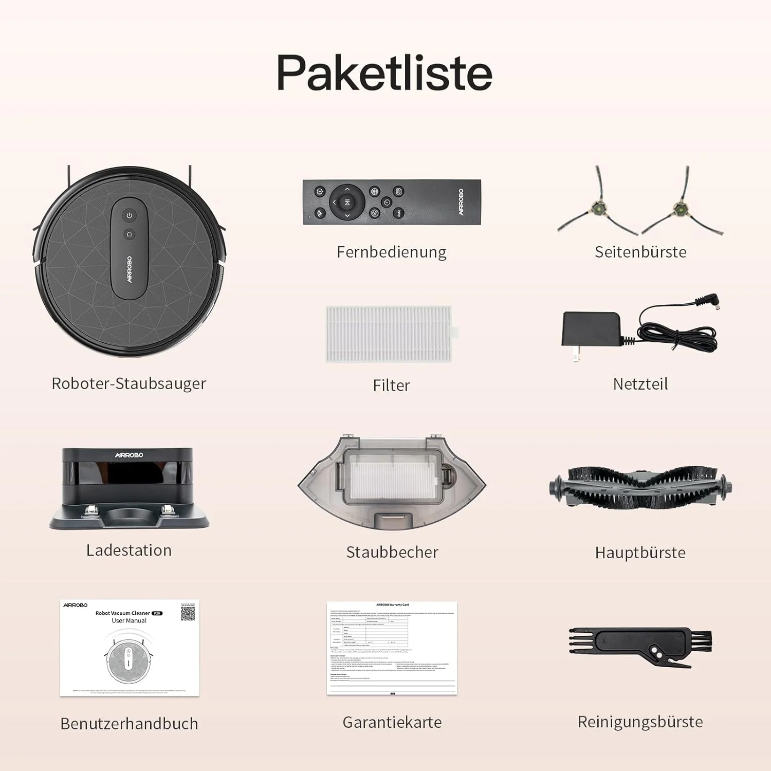 جاروبرقی رباتیک AIRROBO P20 با قدرت مکش 2800Pa، شارژ خودکار، WiFi، زمان کارکرد 120 دقیقه، جاروبرقی رباتیک برای فرش، موی حیوانات خانگی، کف سخت جاروبرقی رباتیک AIRROBO P20 با قدرت مکش 2800Pa، شارژ خودکار، WiFi، زمان کارکرد 120 دقیقه، جاروبرقی رباتیک برای فرش، موی حیوانات خانگی، کف سخت