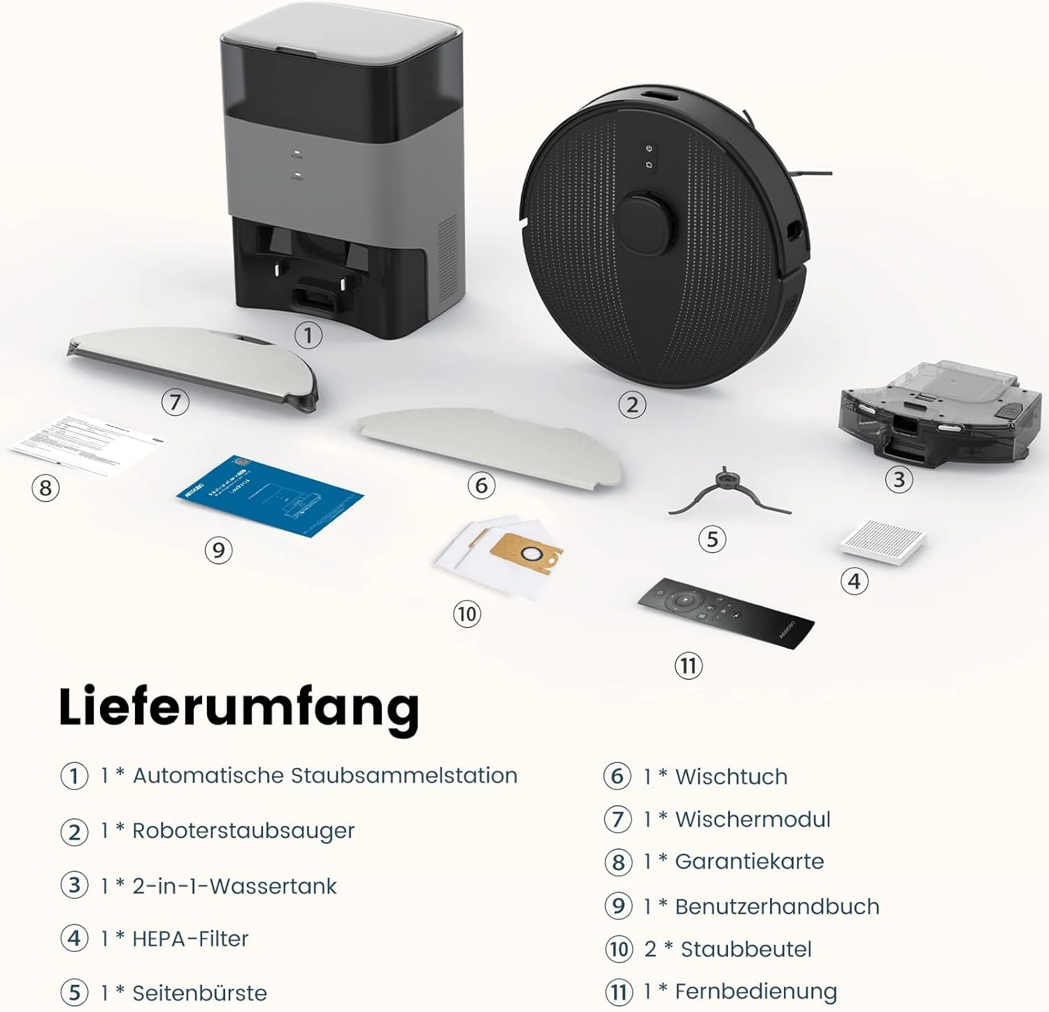 جاروبرقی رباتیک و تی شوی AIRROBO با پایه تخلیه خودکار مدل T20+ جاروبرقی رباتیک و تی شوی AIRROBO با پایه تخلیه خودکار مدل T20+