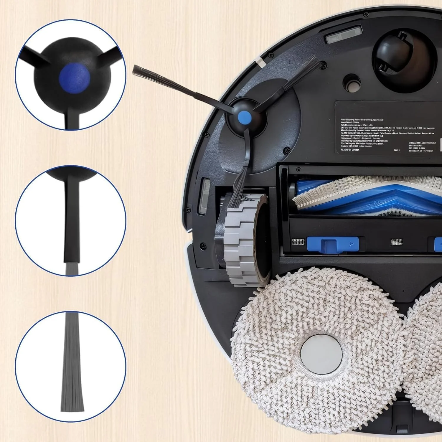 مجموعه 25 عددی لوازم جانبی برای جاروبرقی رباتیک Ecovacs Deebot T30 Pro Omni و Ecovacs T30 Omni شامل 1 برس اصلی، 6 فیلتر HEPA، 6 دستمال، 6 کیسه گرد و غبار، 6 برس جانبی مجموعه 25 عددی لوازم جانبی برای جاروبرقی رباتیک Ecovacs Deebot T30 Pro Omni و Ecovacs T30 Omni شامل 1 برس اصلی، 6 فیلتر HEPA، 6 دستمال، 6 کیسه گرد و غبار، 6 برس جانبی