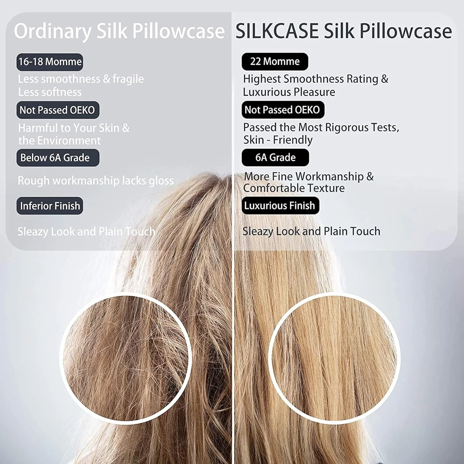 Fawoonu یک جفت روبالشی ساتن ابریشمی نرم مناسب مو و پوست، قابل شستشو با ابریشم مصنوعی Fawoonu یک جفت روبالشی ساتن ابریشمی نرم مناسب مو و پوست، قابل شستشو با ابریشم مصنوعی