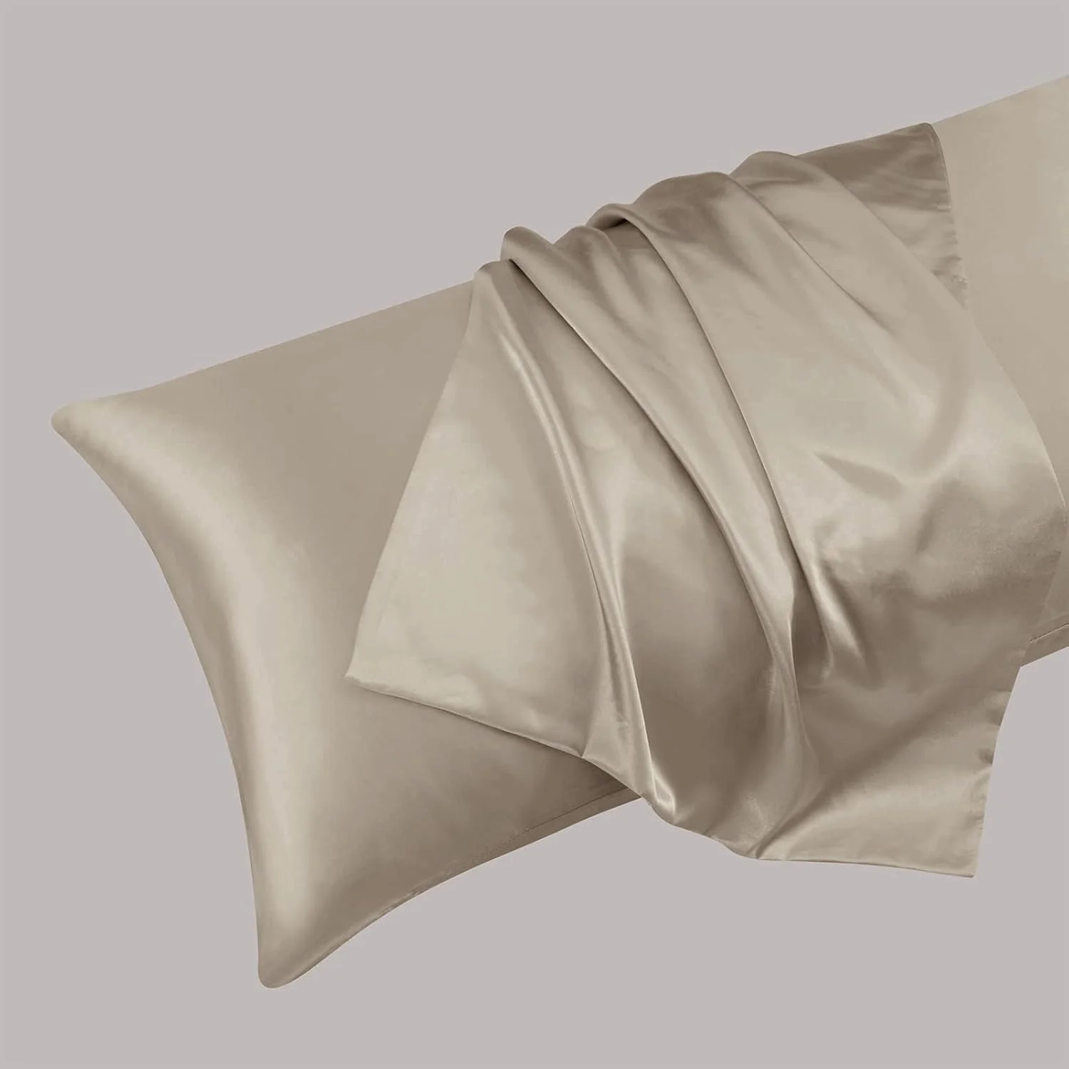 Ersmak Satin Body Pillow Cover, 20x54 Inches Sand Ultra Soft Satin Body Pillow Case for Hair and Skin, Silky Slip Cooling Long Side Satin Body Pillow Pillowcase with Envelope Closure Ersmak Satin Body Pillow Cover, 20x54 Inches Sand Ultra Soft Satin Body Pillow Case for Hair and Skin, Silky Slip Cooling Long Side Satin Body Pillow Pillowcase with Envelope Closure