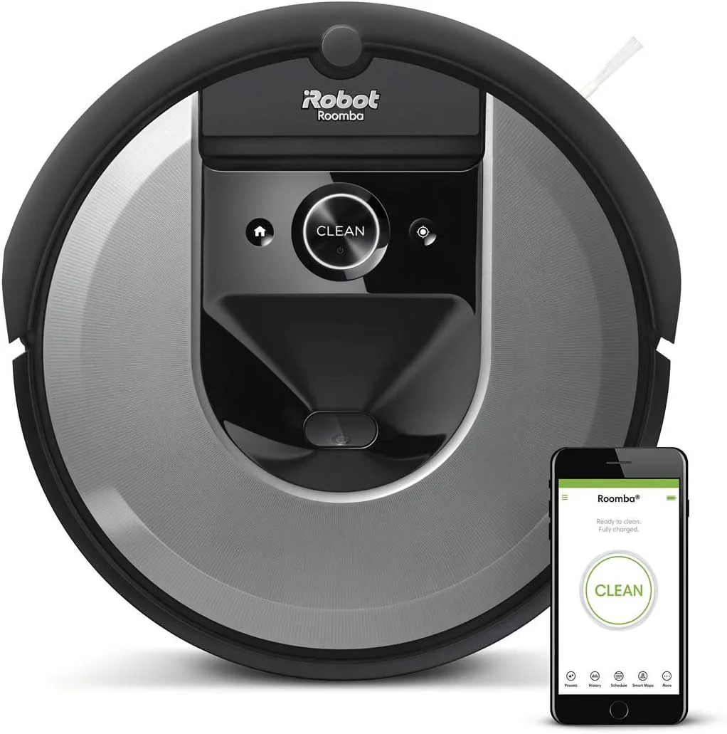 جاروبرقی رباتیک iRobot ROOMBA i7+ i7550 با قابلیت اتصال به Wi-Fi و تخلیه خودکار خاک