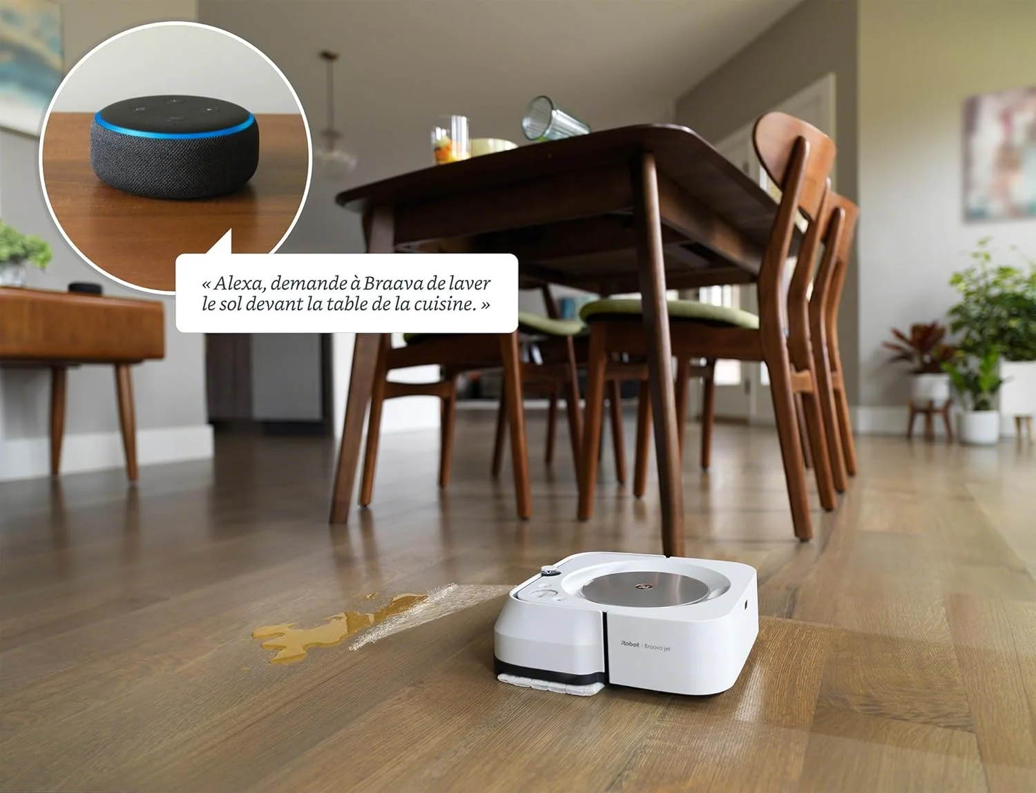 iRobot Braava M6 ربات طی کش حرفه ای با اسپری دقیق جت، ایده آل برای چندین اتاق و فضاهای بزرگ، سازگار با الکسا، مسیریابی هوشمند، حالت جارو خشک - سفید - M613840 iRobot Braava M6 ربات طی کش حرفه ای با اسپری دقیق جت، ایده آل برای چندین اتاق و فضاهای بزرگ، سازگار با الکسا، مسیریابی هوشمند، حالت جارو خشک - سفید - M613840